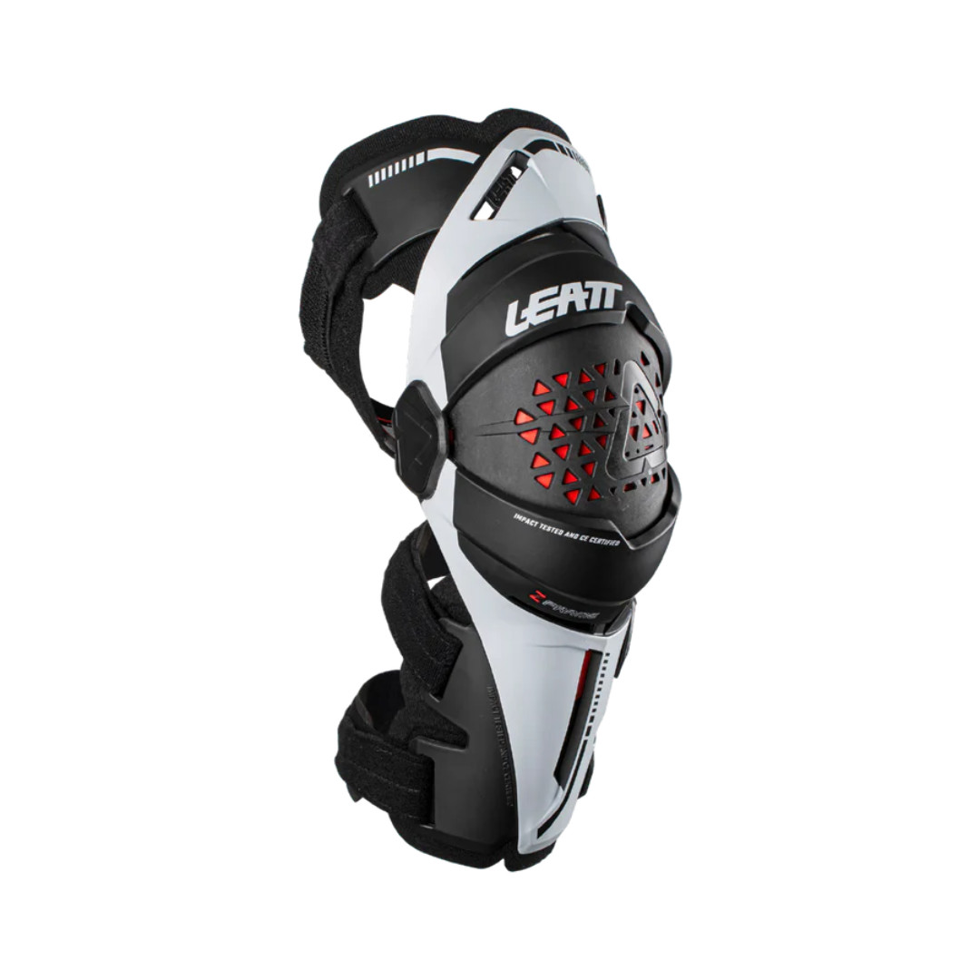 Leatt Z-Frame Knee Braces Motocross Dirt Bike Off-road ATV White Pair