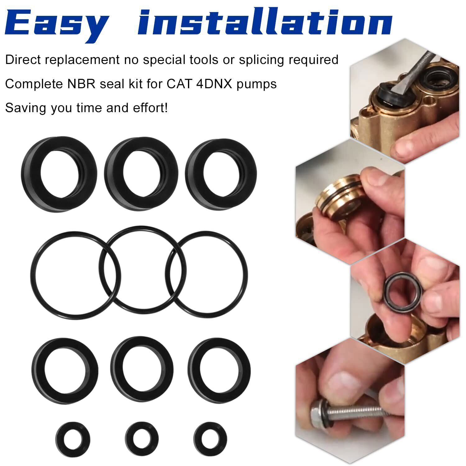 76975 Seal Kit 12Pcs for Cat Pump 4DNX Pumps 4DNX25GSI 4DNX27GSI Seal Kit Rubber