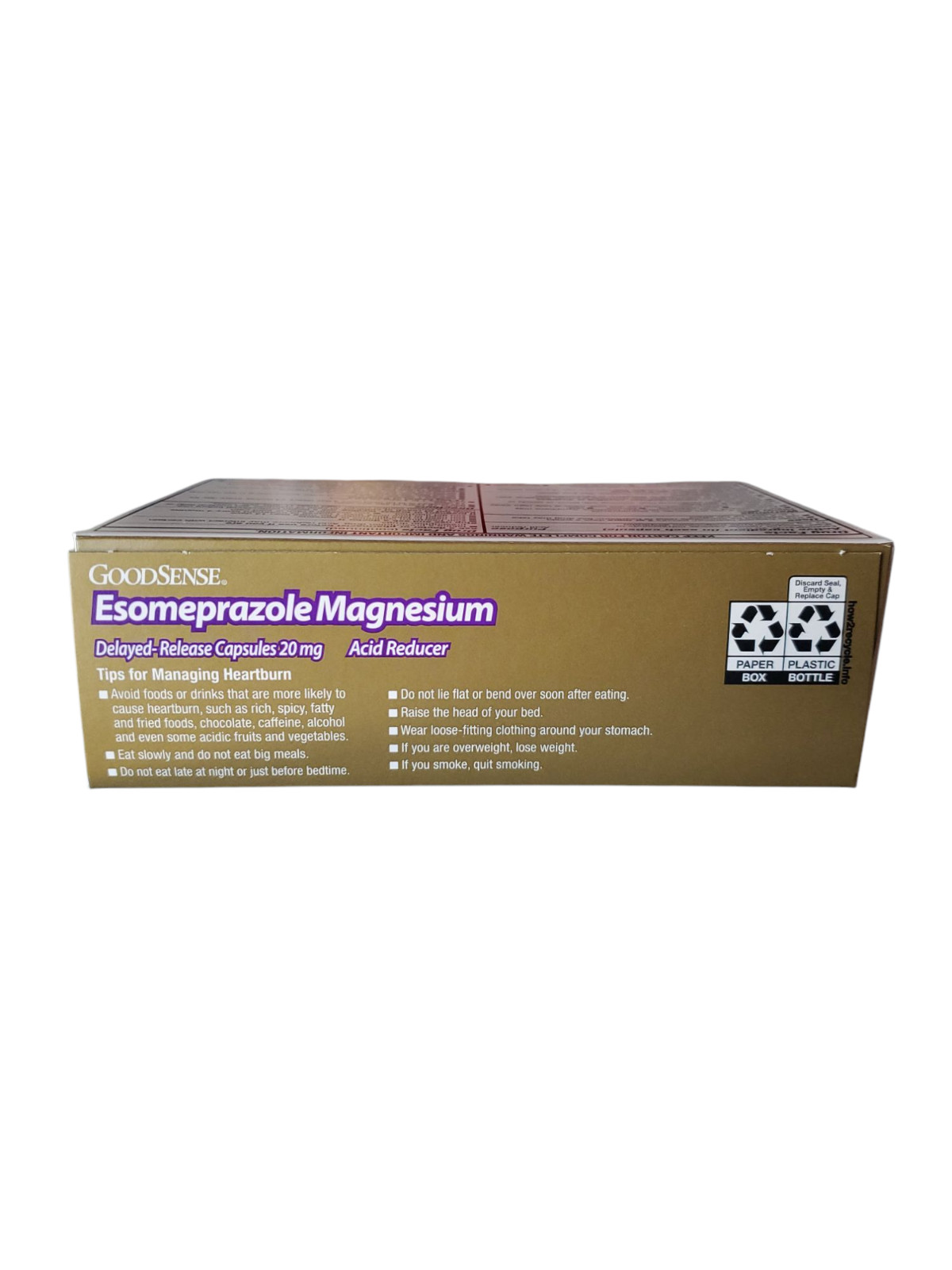 GoodSense Esomeprazole Magnesium 20mg, 42 Capsules - Acid Reducer for Heartburn
