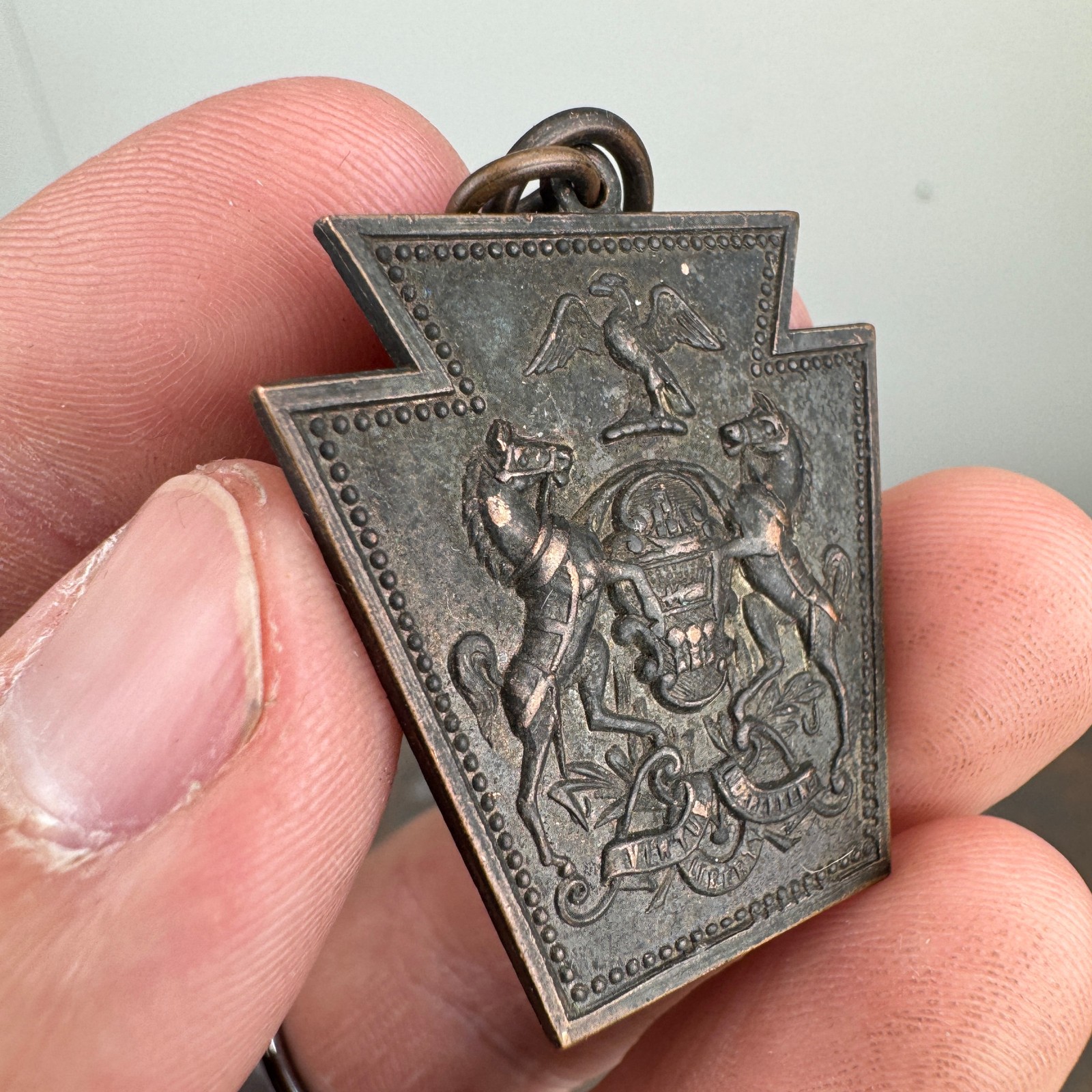 Vtg US Spanish American War Pennsylvania National Guard NGP Medal