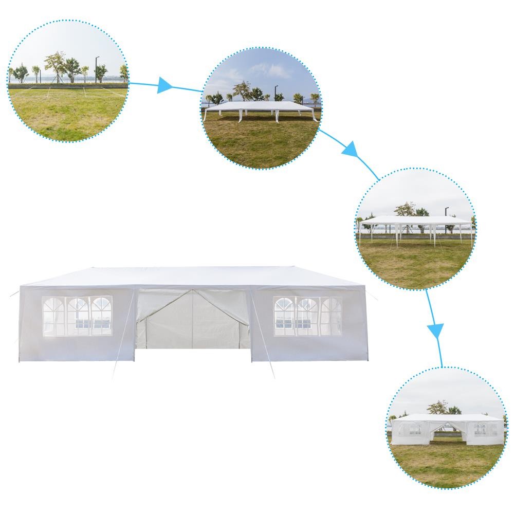 New 10'x30'Canopy Party Outdoor Wedding Tent Gazebo Pavilion Cater Events 8 Wall
