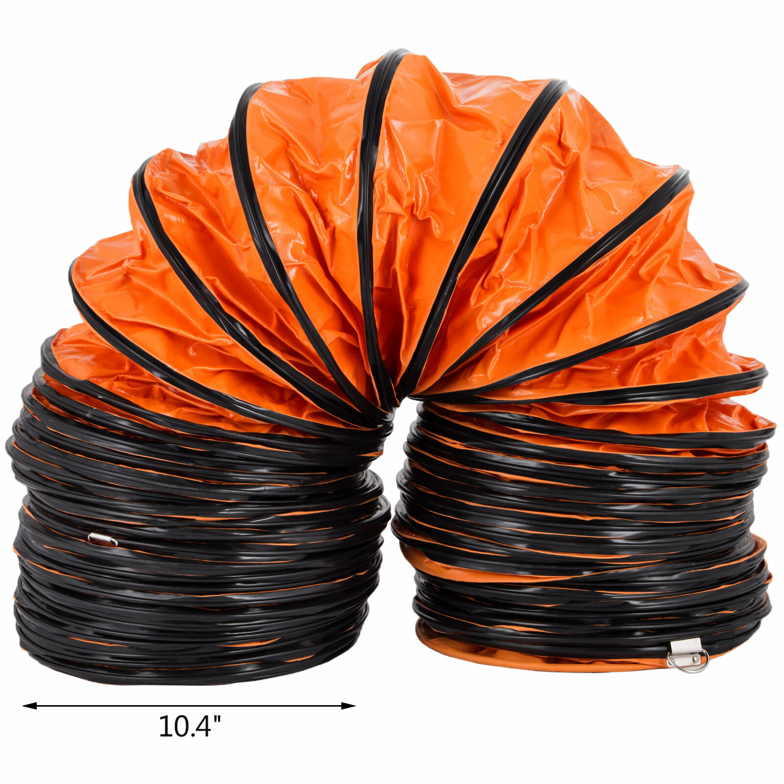 12'' PVC Flexible Ducting 32FT/9.8m Fit Ventilator Hoses Strong Flame Retardant
