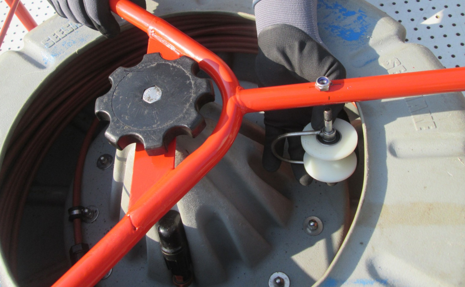 Ridgid Sewer Camera Reel Roller Guide. SAVE Reel Cable Life! "Let It Roll"