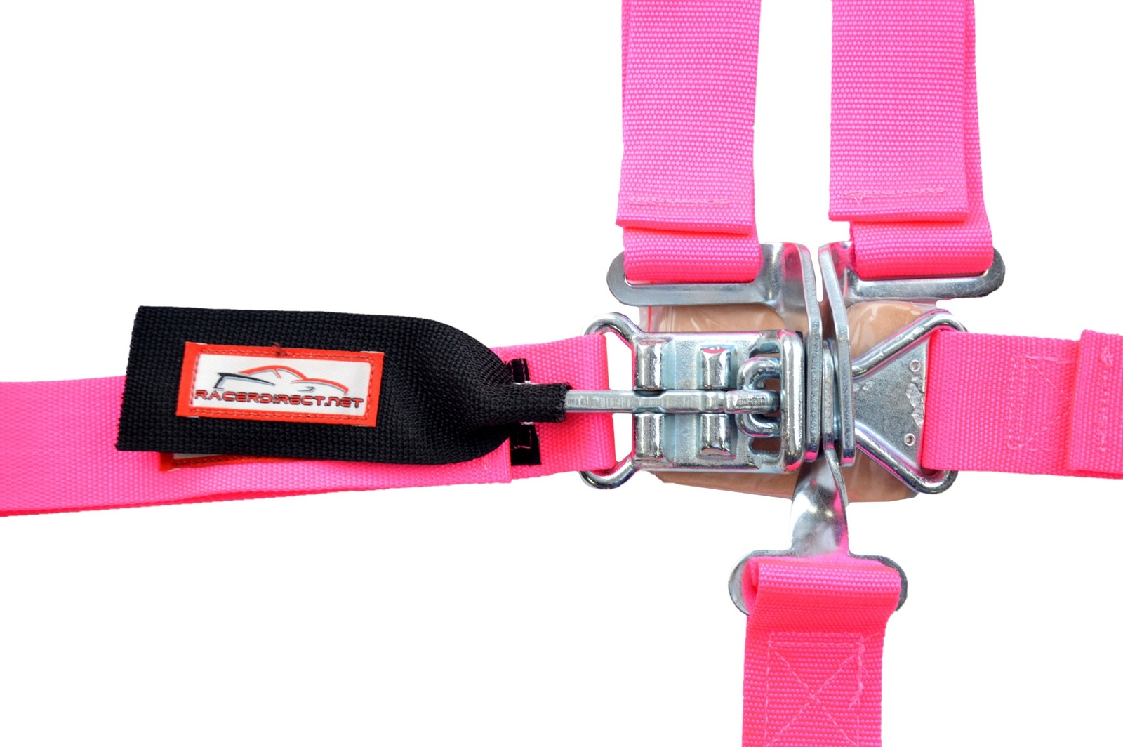 JUNIOR DRAGSTER HARNESS SFI 16.1 FIVE POINT LATCH & LINK FLOOR MOUNT BELT PINK