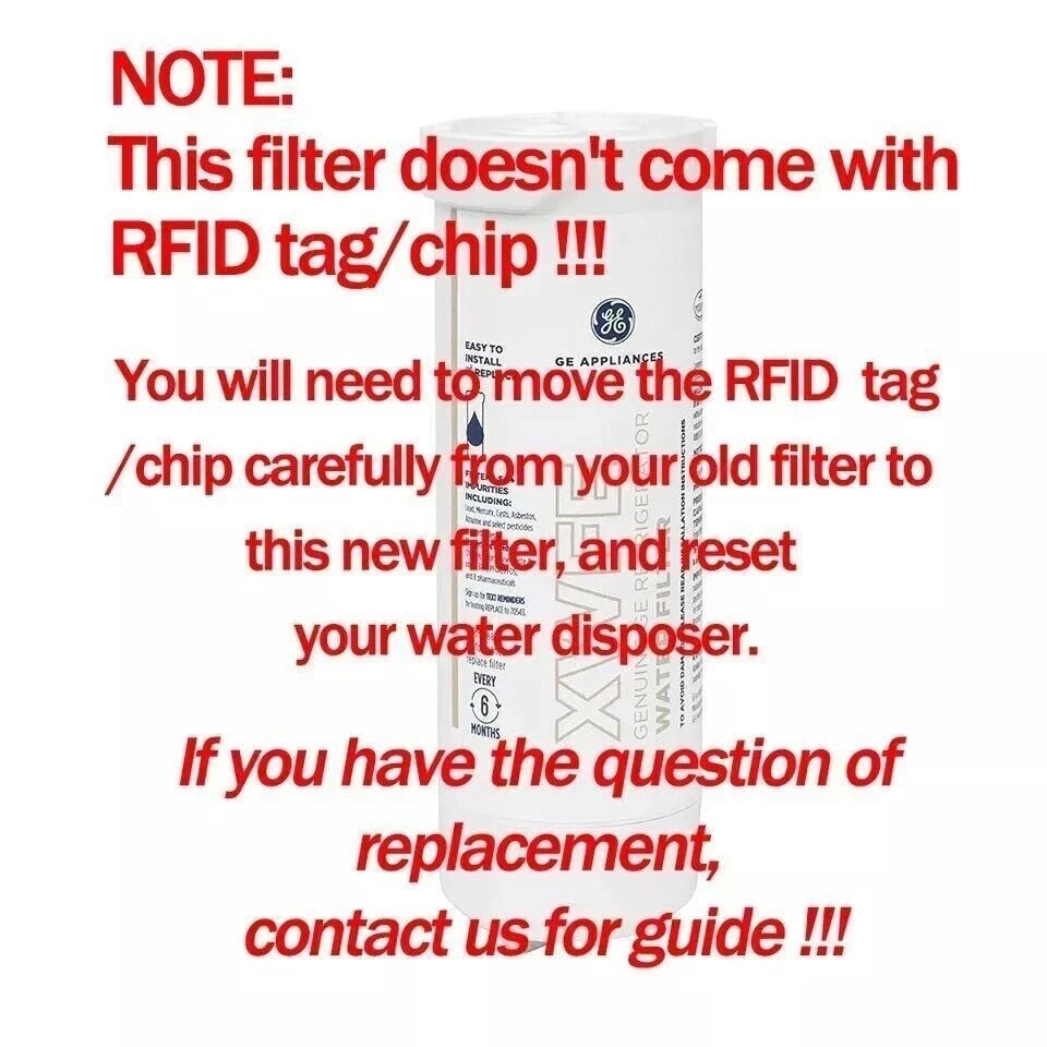 1 PACK GE XWFE Replacment Refrigerator Water Filter Without Chip