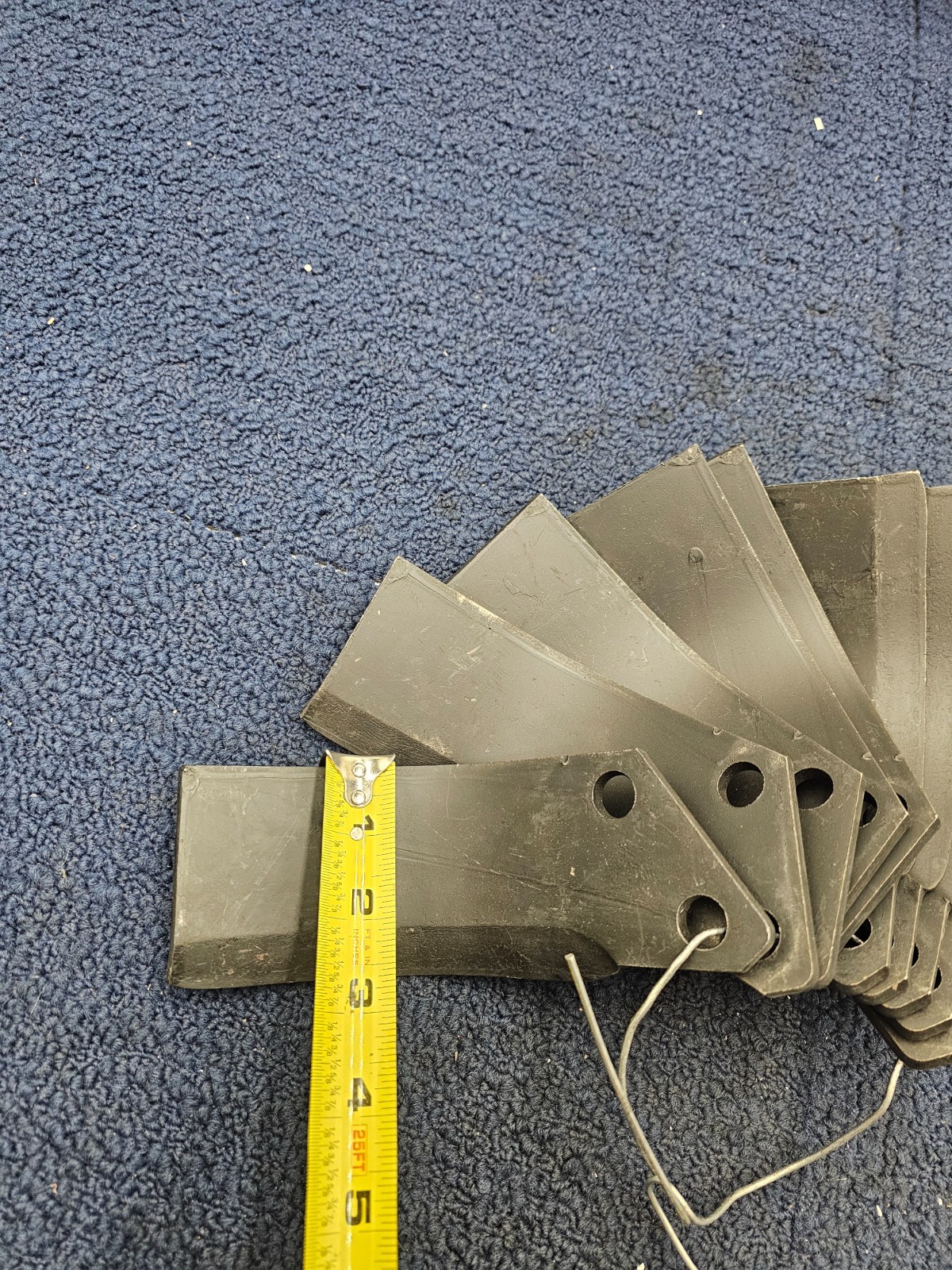 (QTY 10) Comeb R 22 Blade Black Attachment for Skid Steer Rotary Tiller