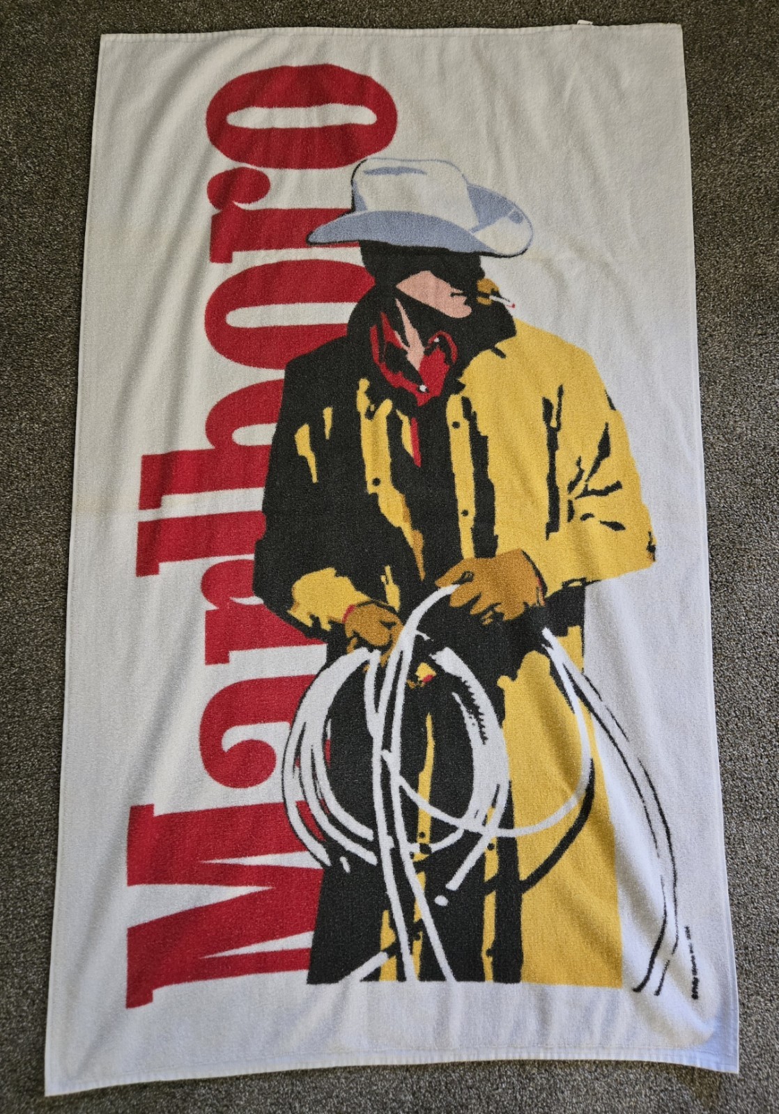 1994 MARLBORO COWBOY Phillip Morris Tobacco Co. Promotional Beach Towel
