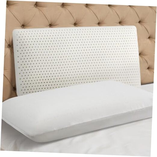100% Natural Talalay Latex Pillow Sleeping Bed Pillows, Extra Soft Queen Size