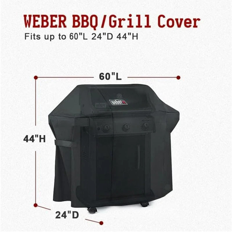 7107 Grill Cover With Storage Bag Weber For Weber Genesis E S Series Gas Grills