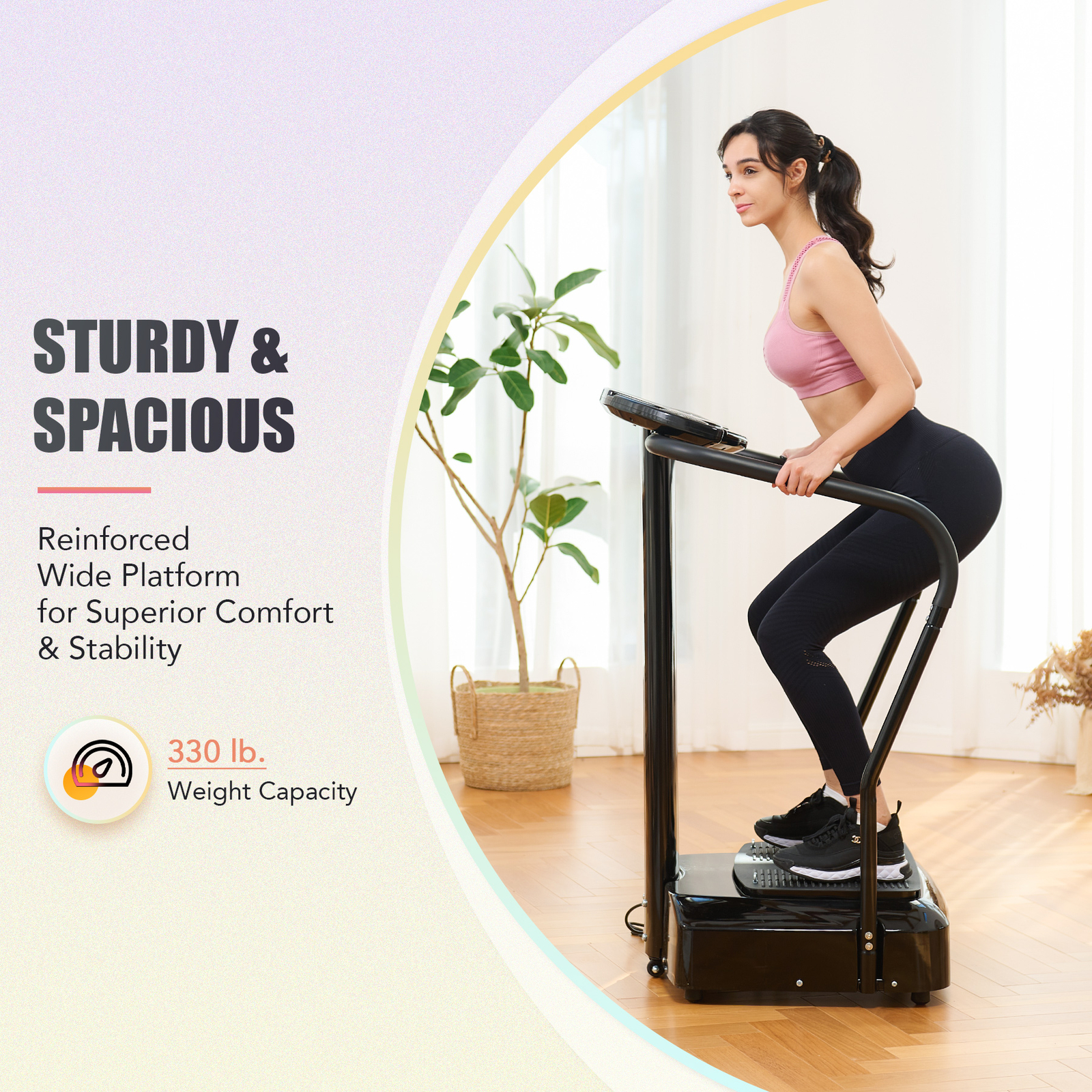 Upgraded 2000W Whole Body Vibration Machine Exercise Platform Massage MultiMode