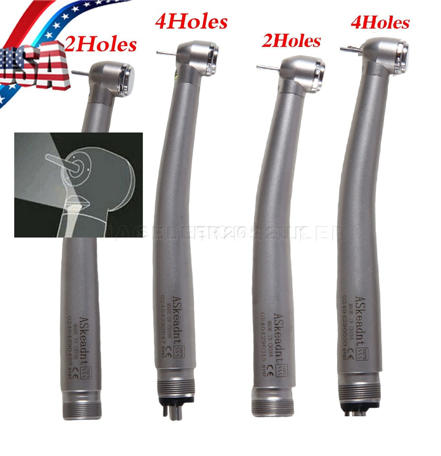 NSK Style Dental Fiber Optic LED E-generator/ High Speed Handpiece 2HOLE/4HOLE