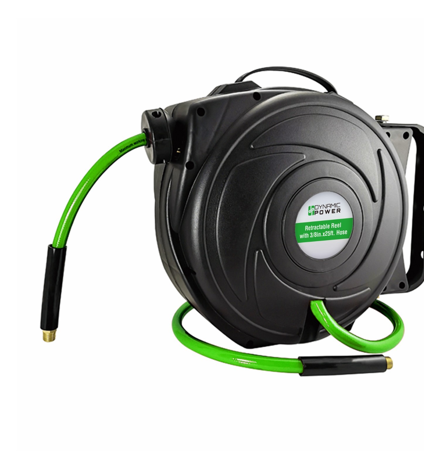 3/8" x 25-Foot RETRACTABLE PVC Air Hose with 3-Foot Lead-In Hose