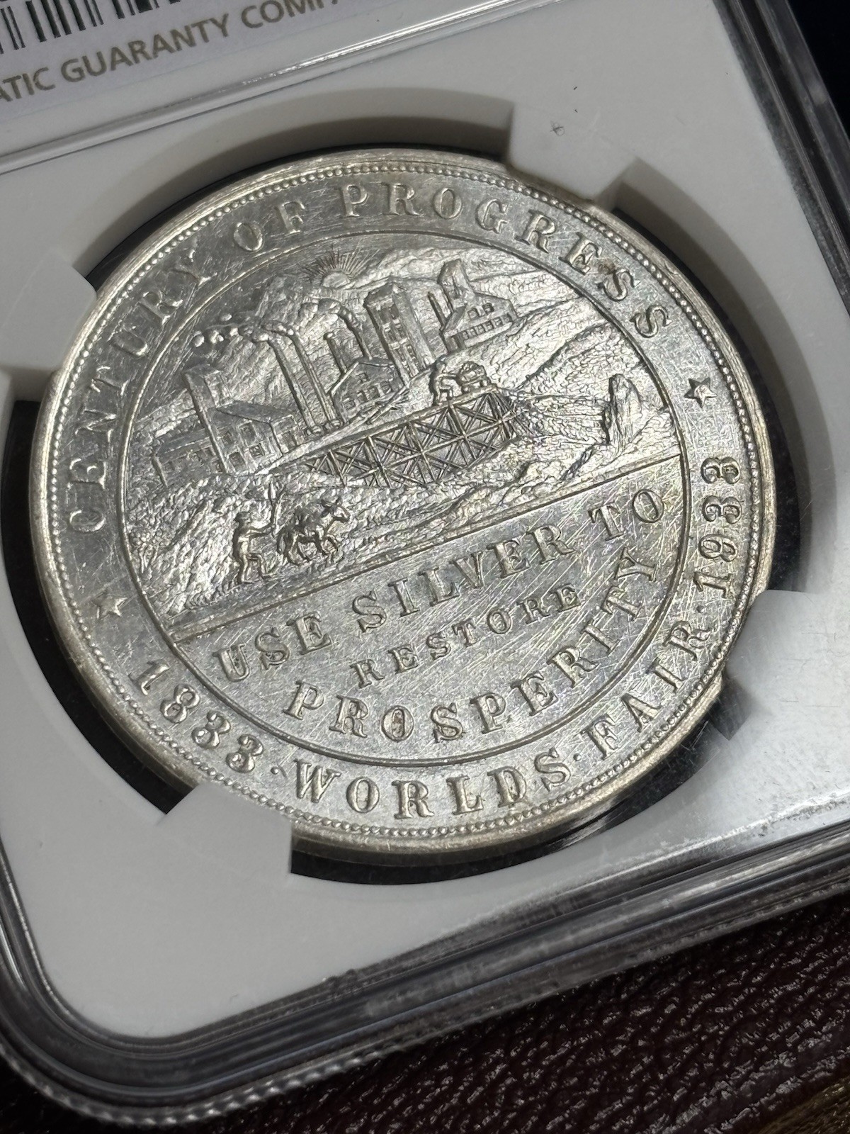 1933 Century of Progress HK-870 Silver So-Called Dollar NGC MS64
