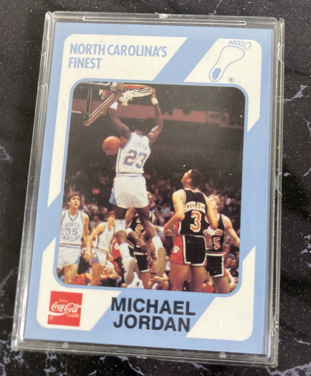 MICHAEL JORDAN COCA COLA NORTH CAROLINA PLAQUE RARE 1989 in box mint near mint