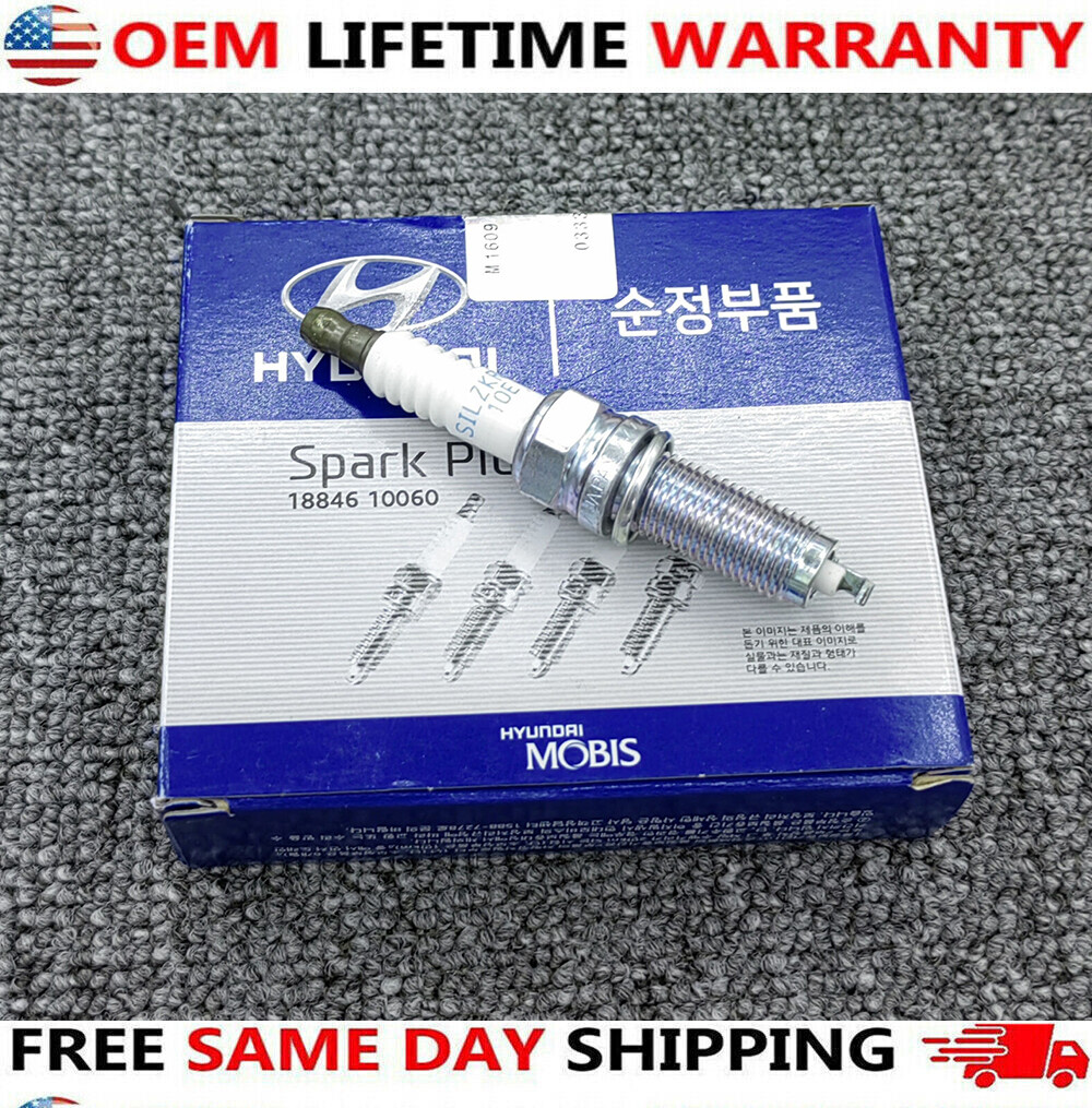 4PCS Iridium 18846-10060 SILZKR6B10E Spark Plugs For Hyundai ACCENT KIA RIO SOUL