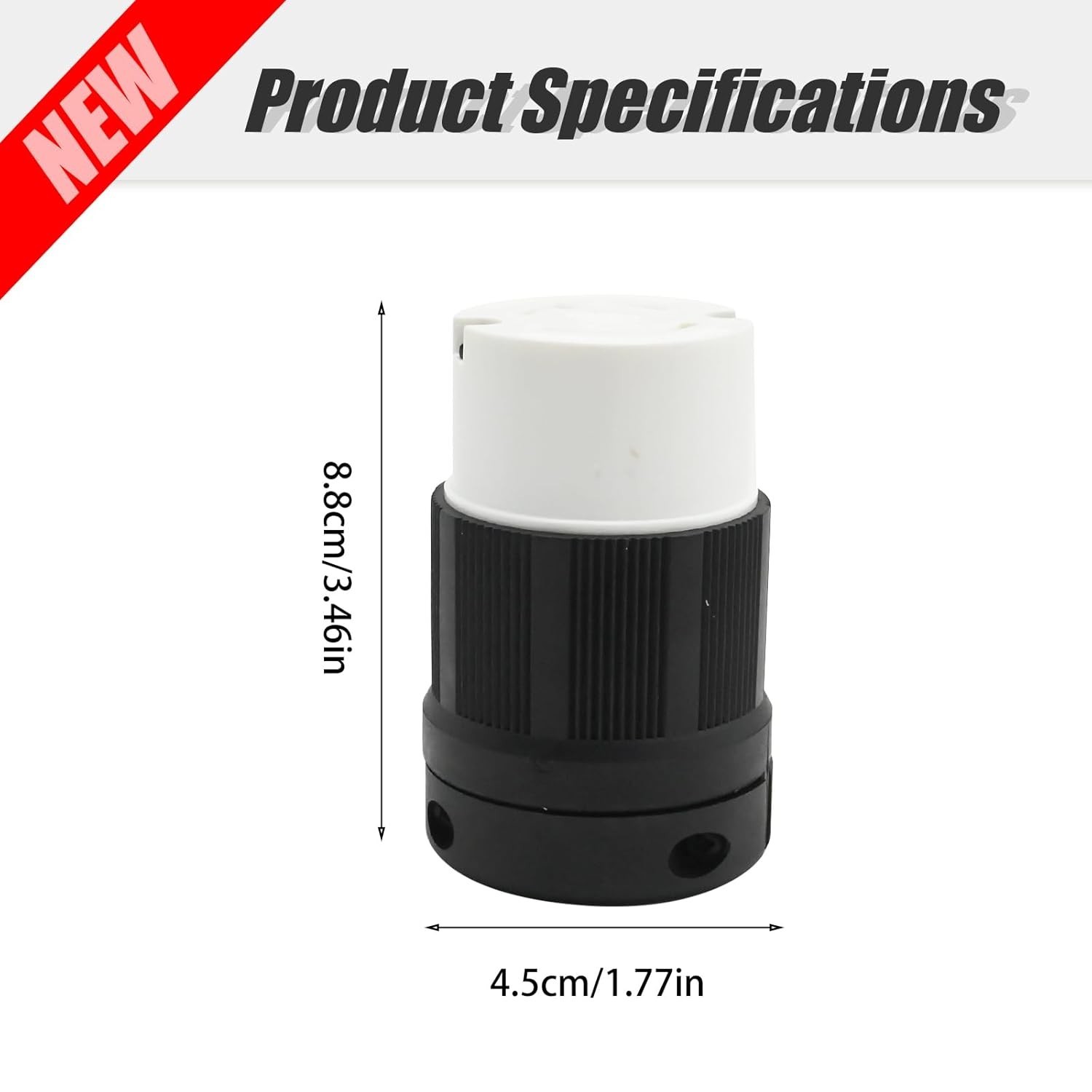 L14-30R 30 Amps 125/250V 4 Prong Generator Twist Locking Plug Connector Female