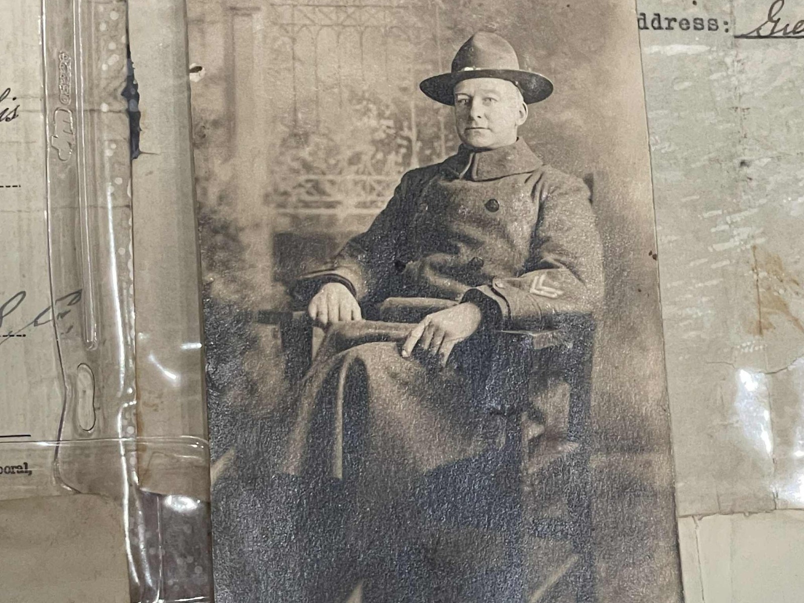 WW1 WWI Army Military NHNG AEF Mexican Border Service Document & Photo Grouping