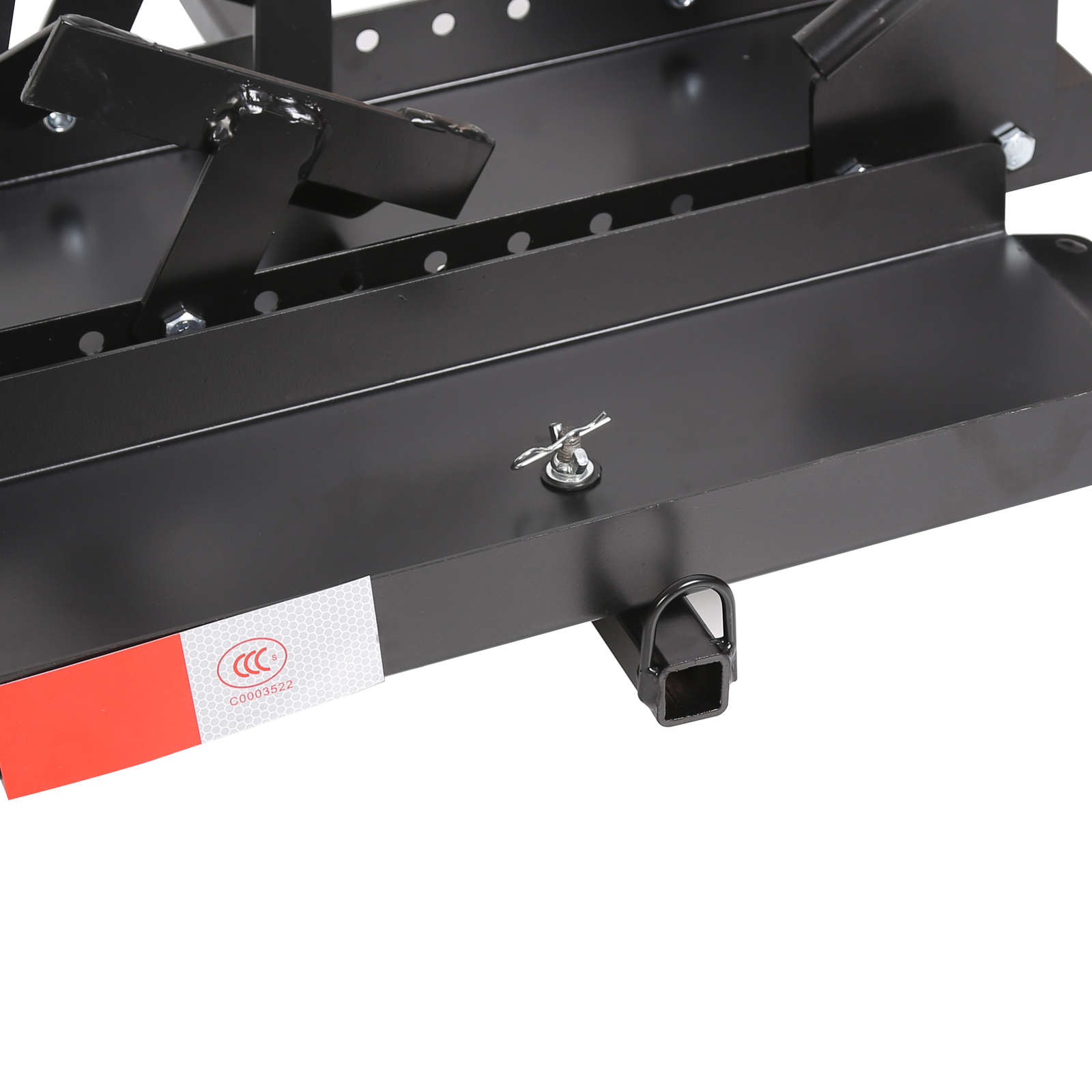 600 LBS Heavy Duty Motorcycle Carrier Dirt Bike Rack Hitch Mount Hauler w/ Ramp