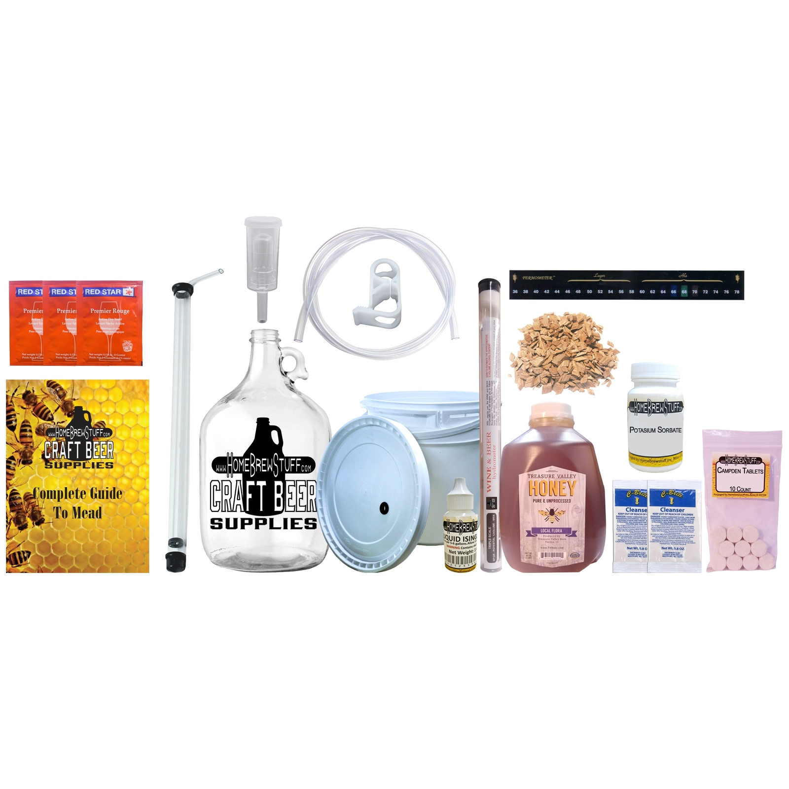 Deluxe Mead Making Kit - One Gallon - Make Your Own Mead Kit