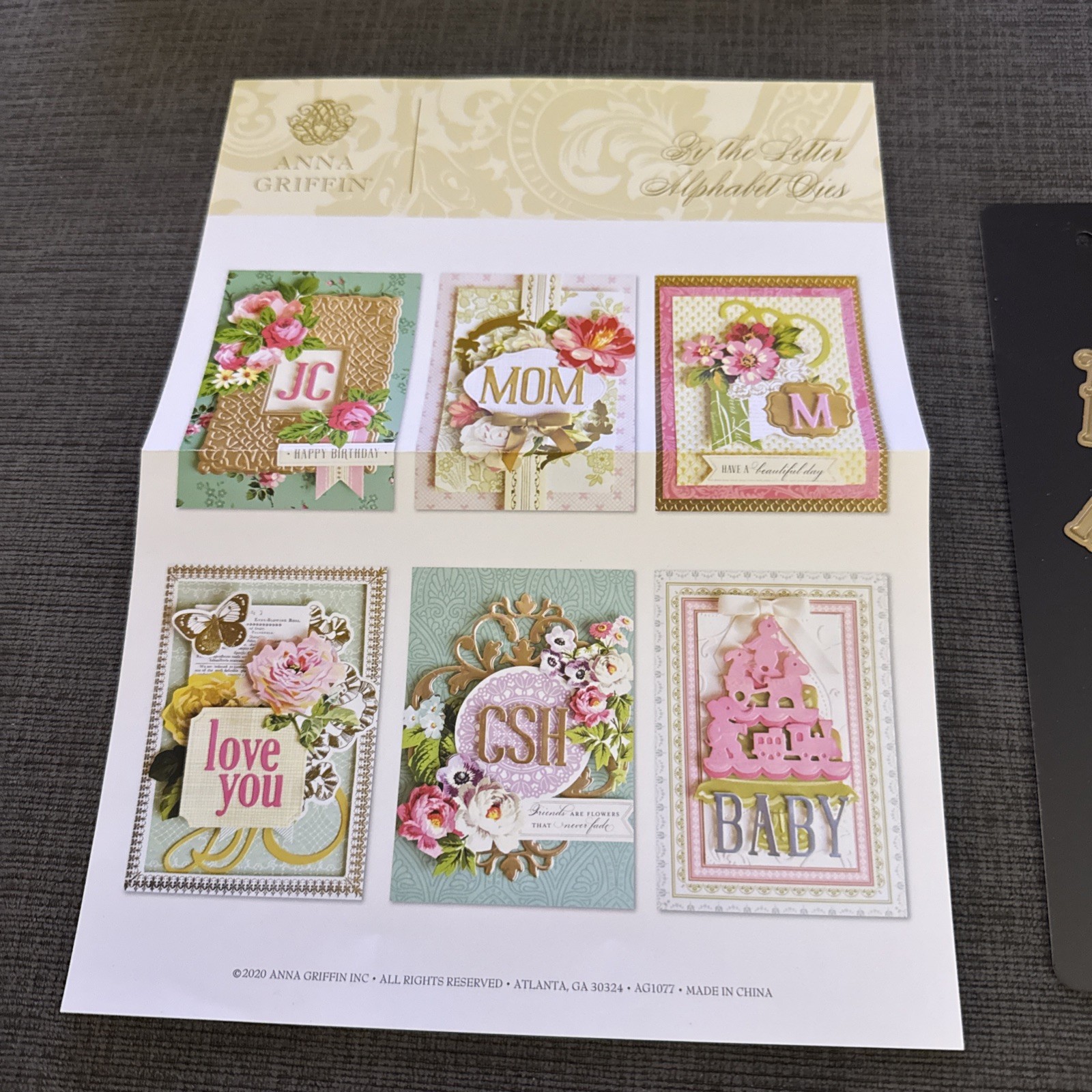 Anna Griffin By the Letters Alphabet Dies