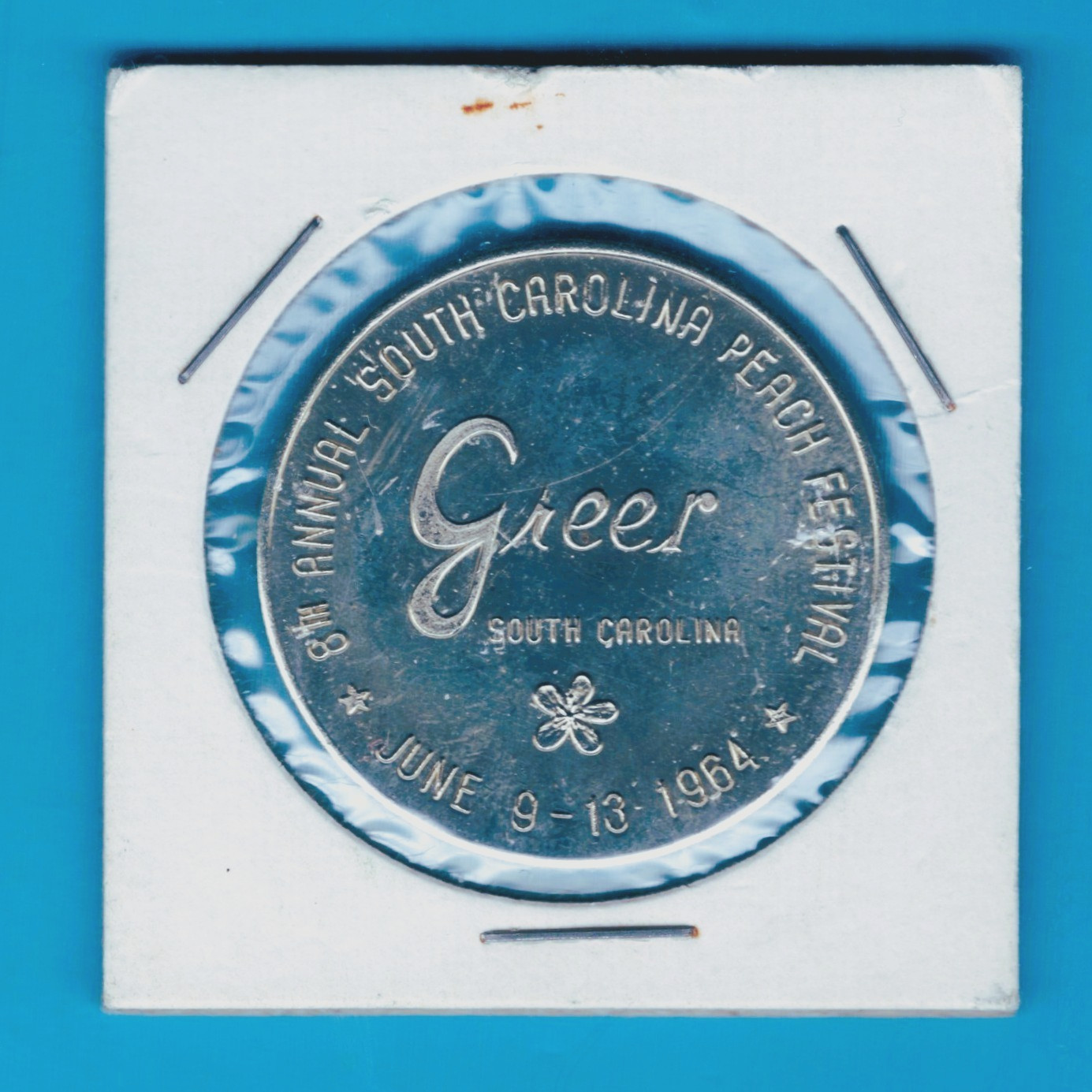 BEAUTIFUL HISTORICAL 1964 SOUTH CAROLINA 8TH PEACH FESTIVAL, GREATER GREER, SC