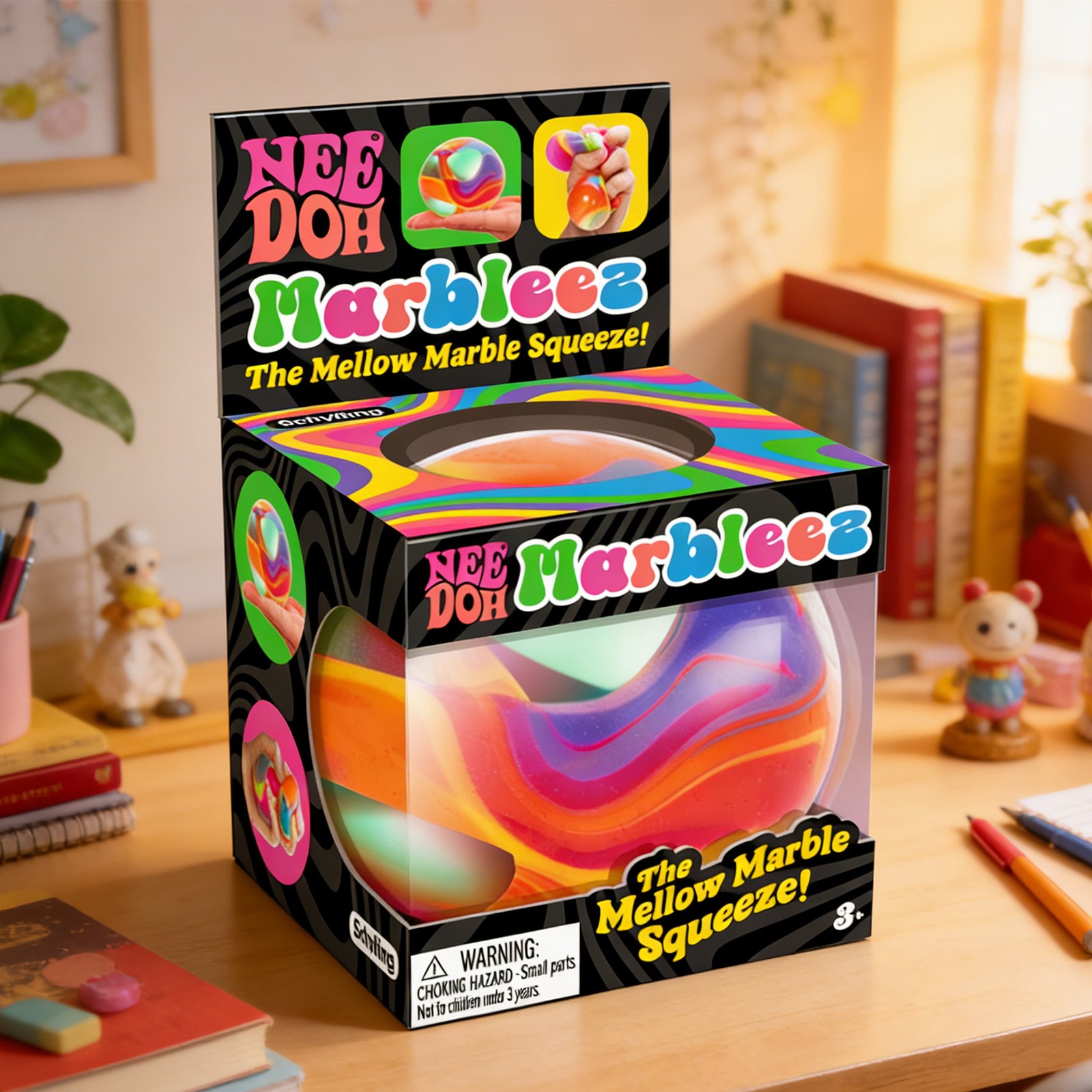NeeDoh Super Marbles Marbleez Stress Ball [1 RANDOM Color!]