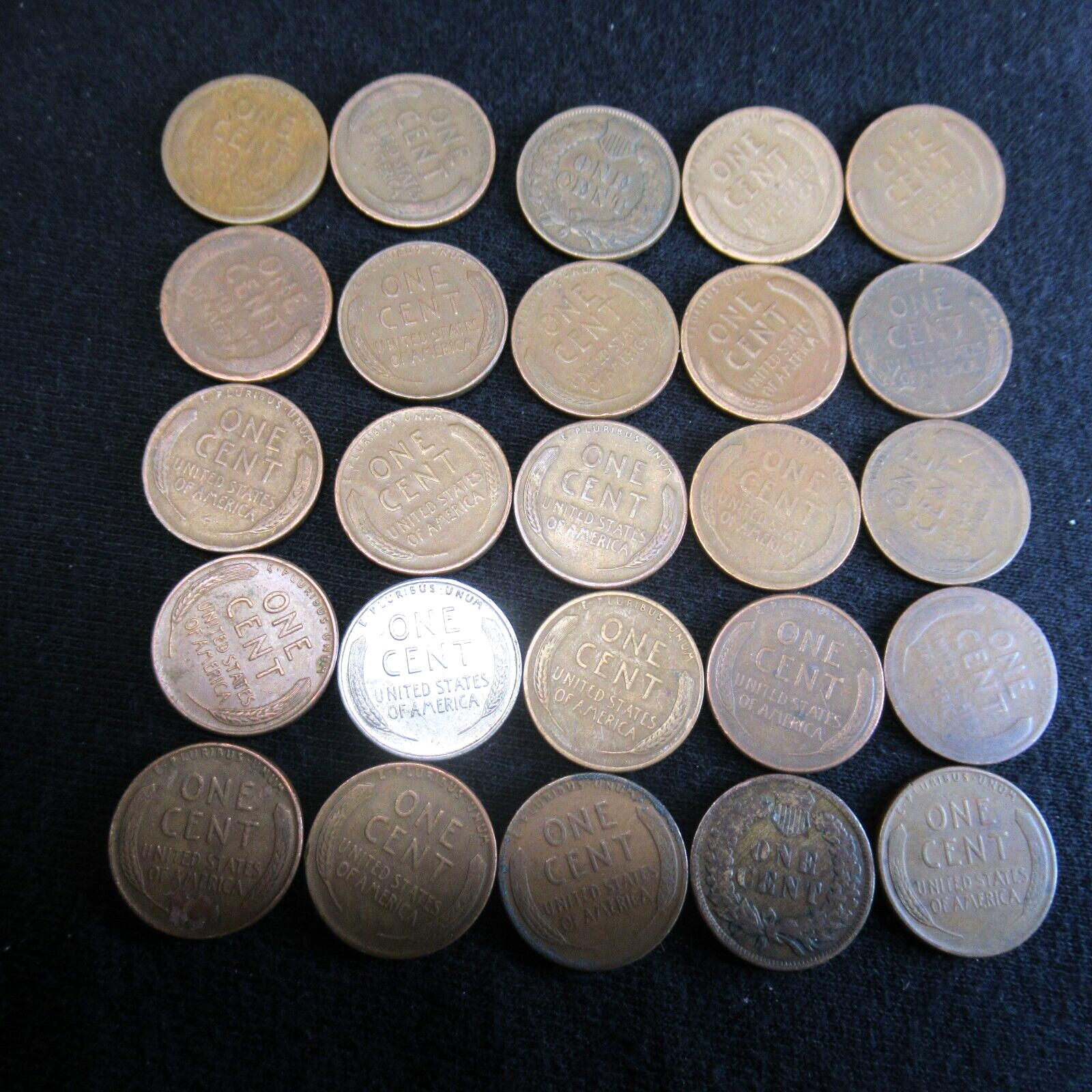 INDIAN HEAD CENT PENNY WHEAT CENT PENNY ROLL LOT 1800'S 1900'S