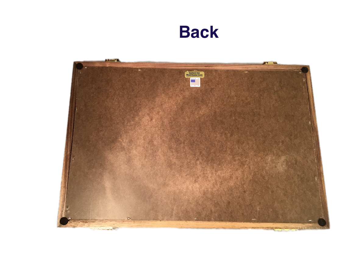 Oak Wood Display Case 12 x 18 x 3 for Arrowheads Knives Collectibles & More