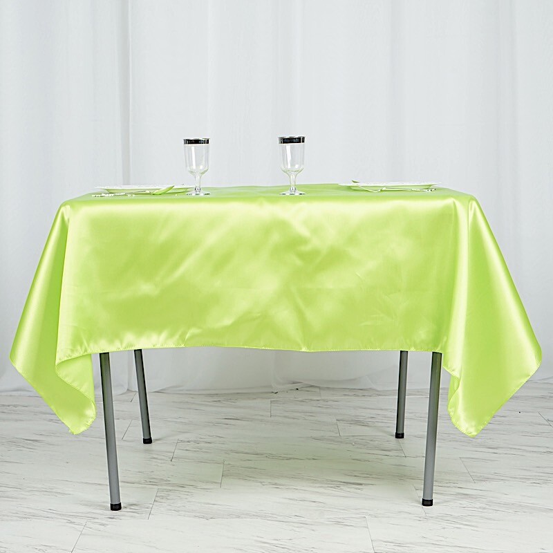 10 Pack 60" Square SATIN Overlays Wedding Party Decorations - Free Shipping SALE