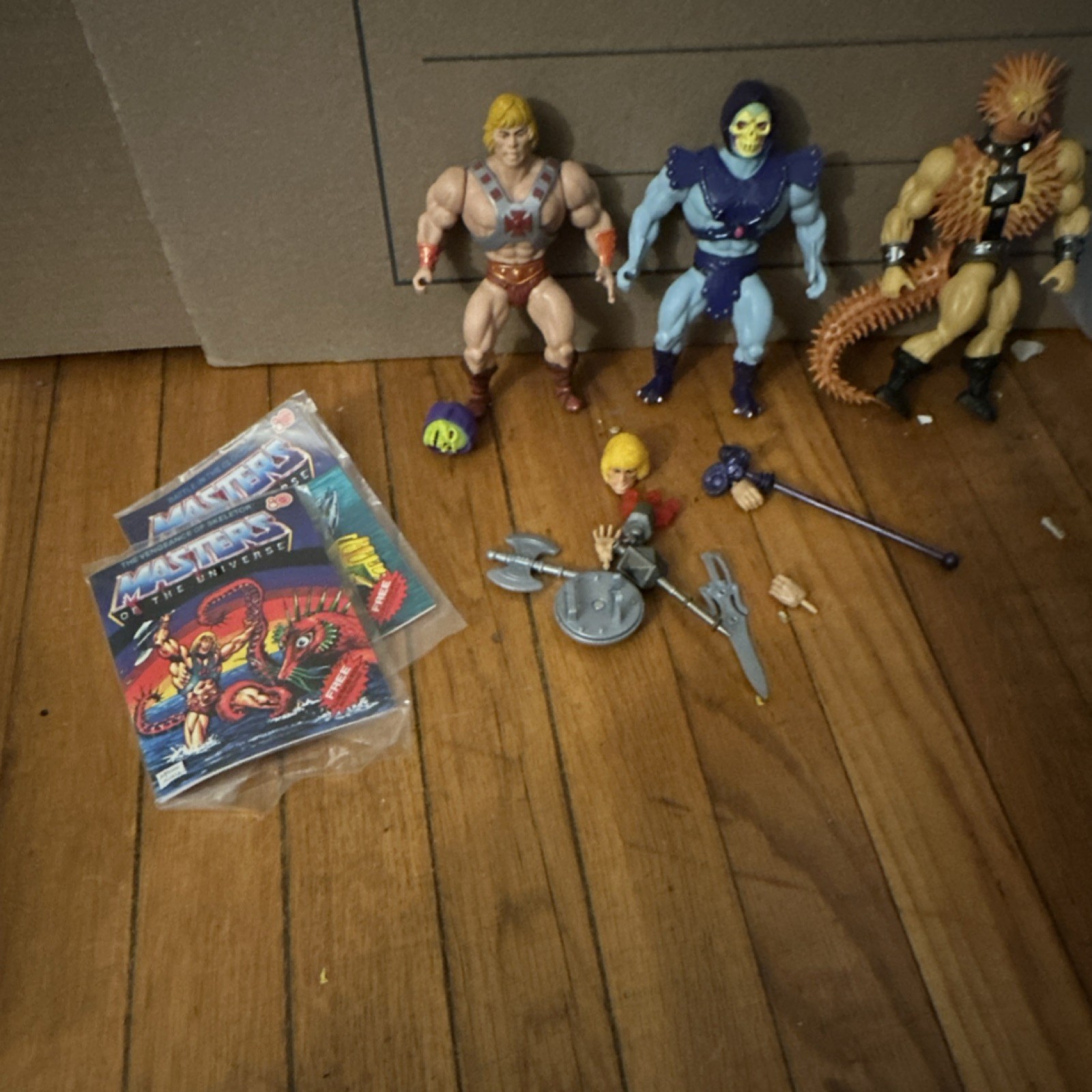 Masters of the Universe Action Figures Mixed Lot He-Man Skeletor Accessories