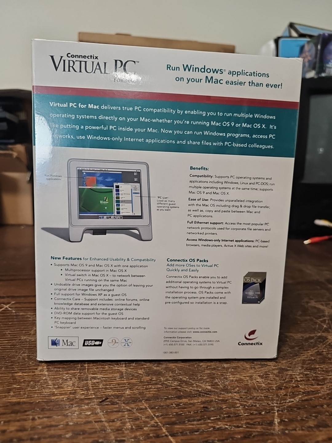 Connectix Virtual PC Runs Windows 98 On Macintosh. Sealed