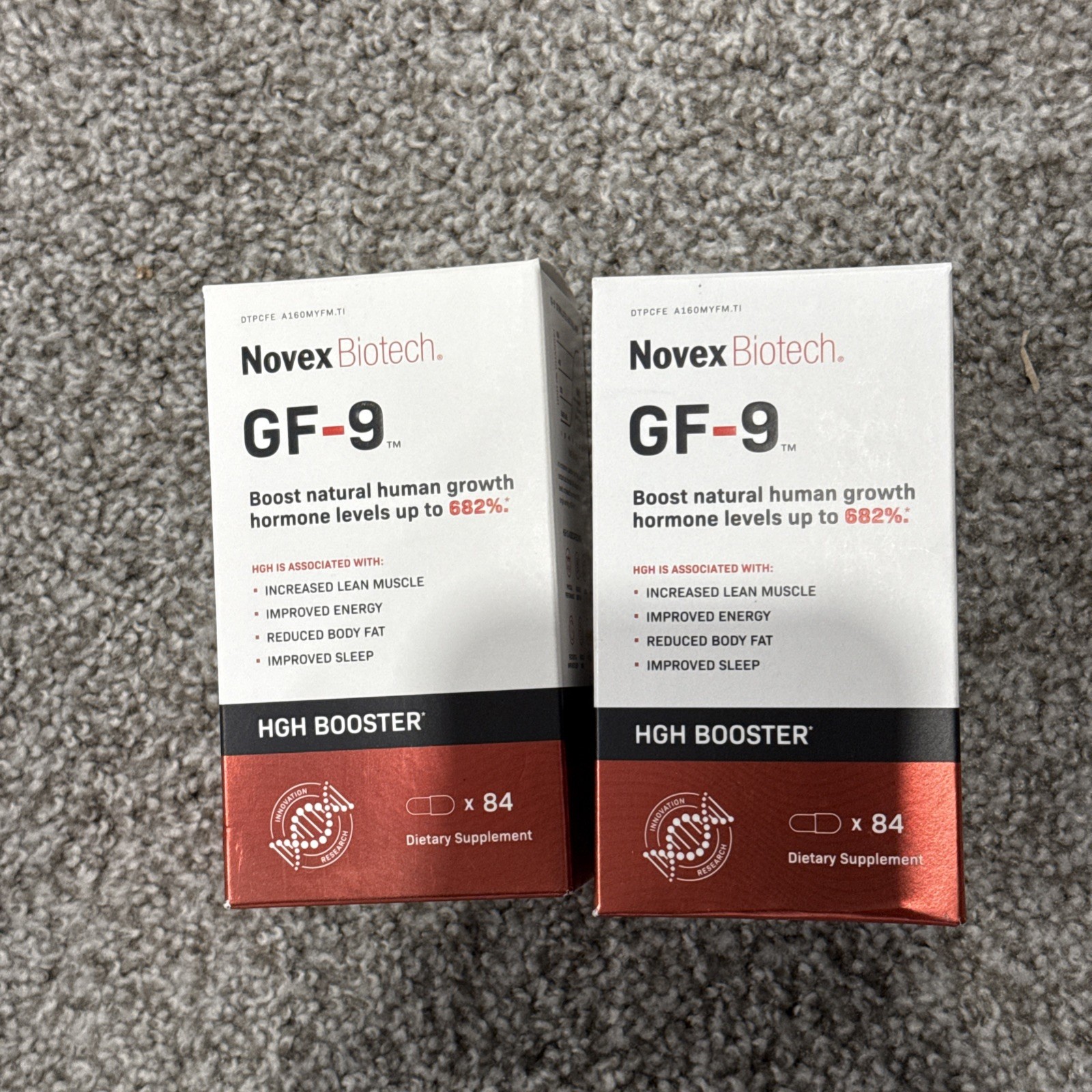 2X Novex Biotech GF-9 Growth Booster Supplement - 84 Capsules Exp 2027+