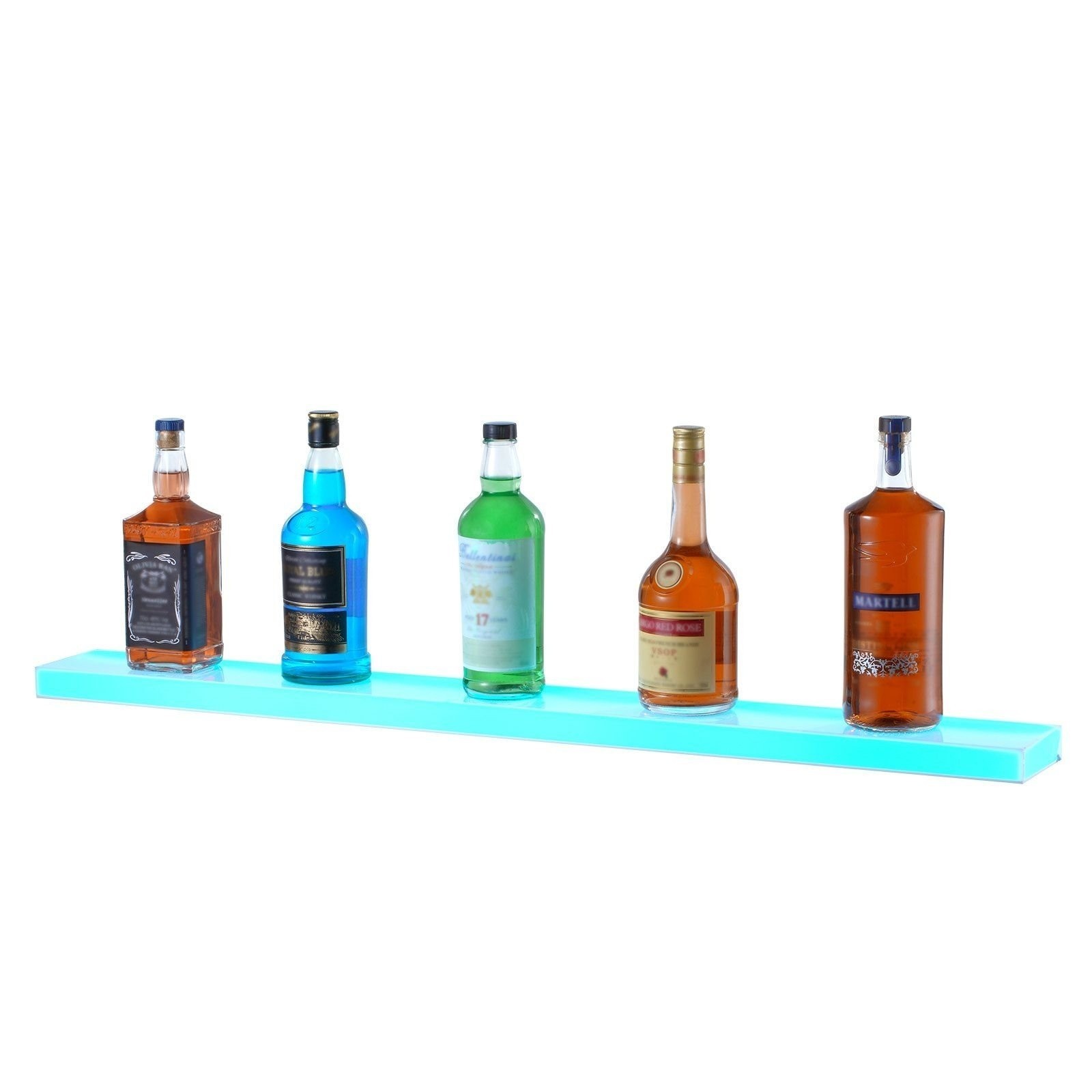 VEVOR 40", 1-Step Wall Mounted LED Lighted Liquor Bottle Display
