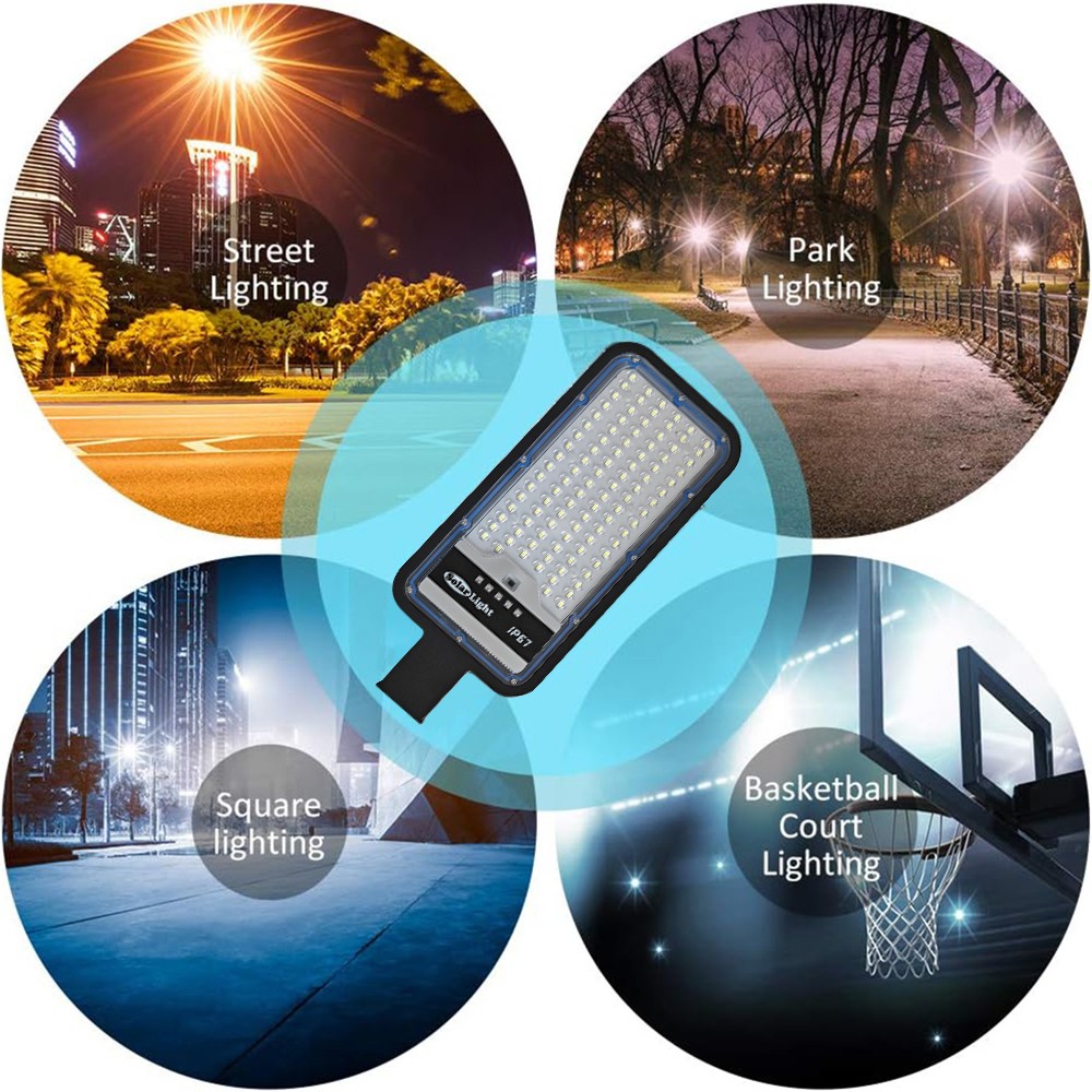 Commercial Solar Street Lights Outdoor Dusk to Dawn Solar Super Bright Aluminum