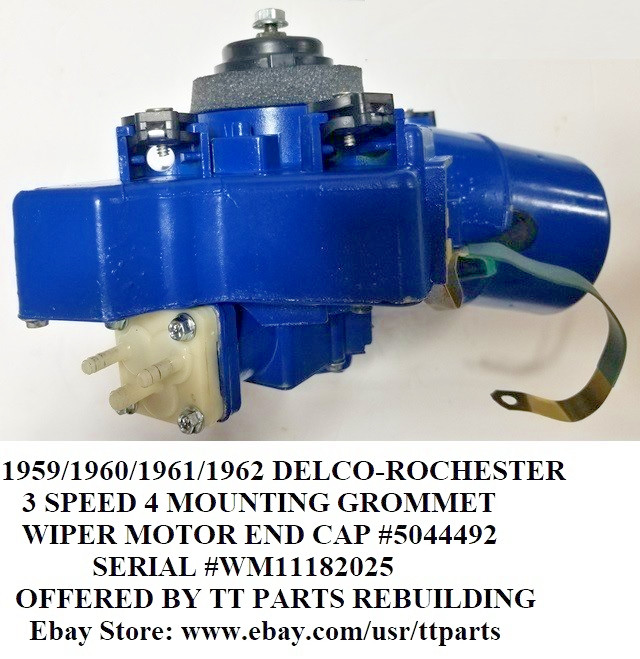 1959/1960/1961/1962 DELCO-ROCHESTER 4 MOUNT 3 SPEED WIPER MOTOR