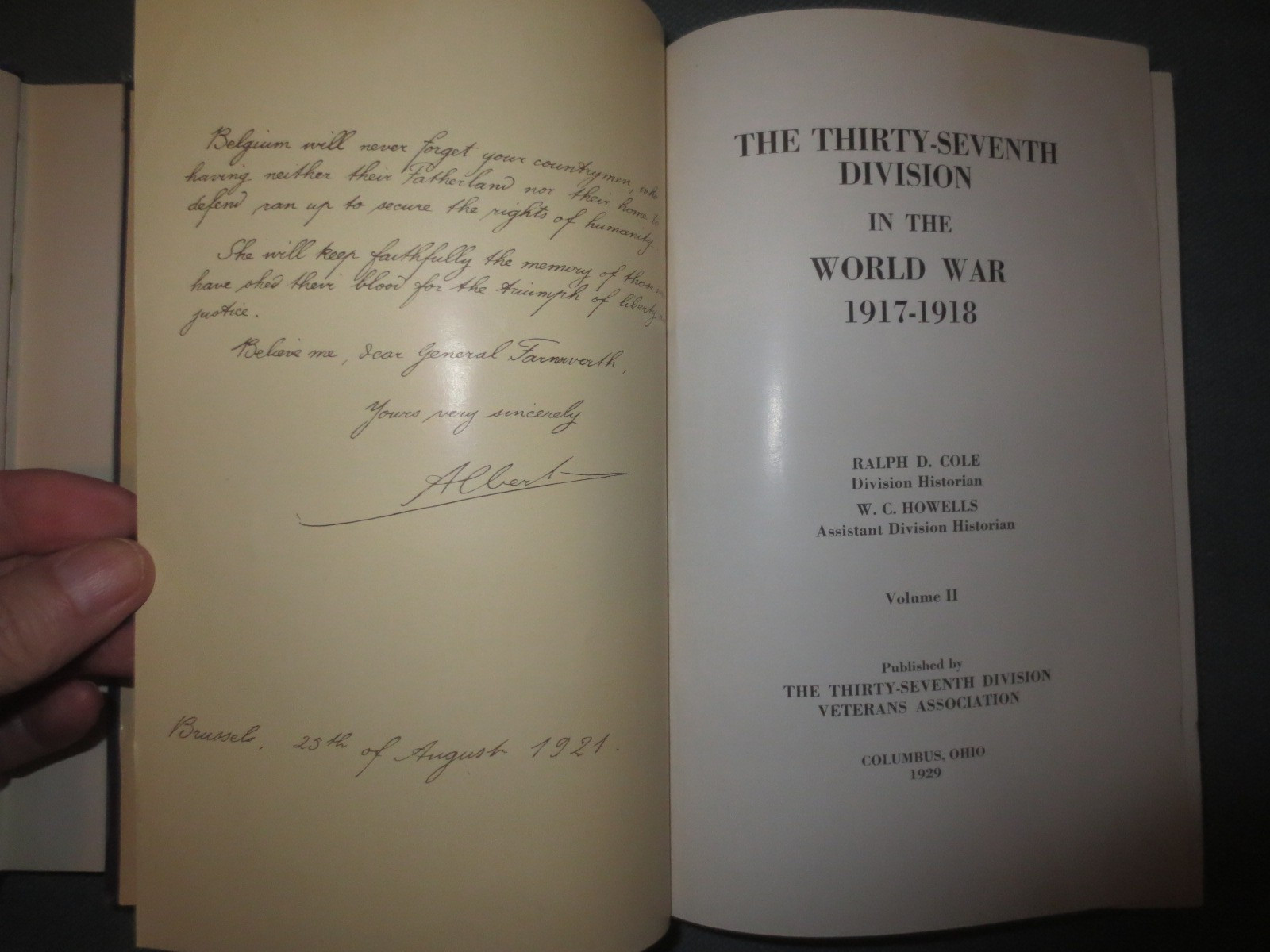 WW1: The 37th Div In The World War 1917-18, WWI Unit History, Vol 1 & 2-w 9 Maps