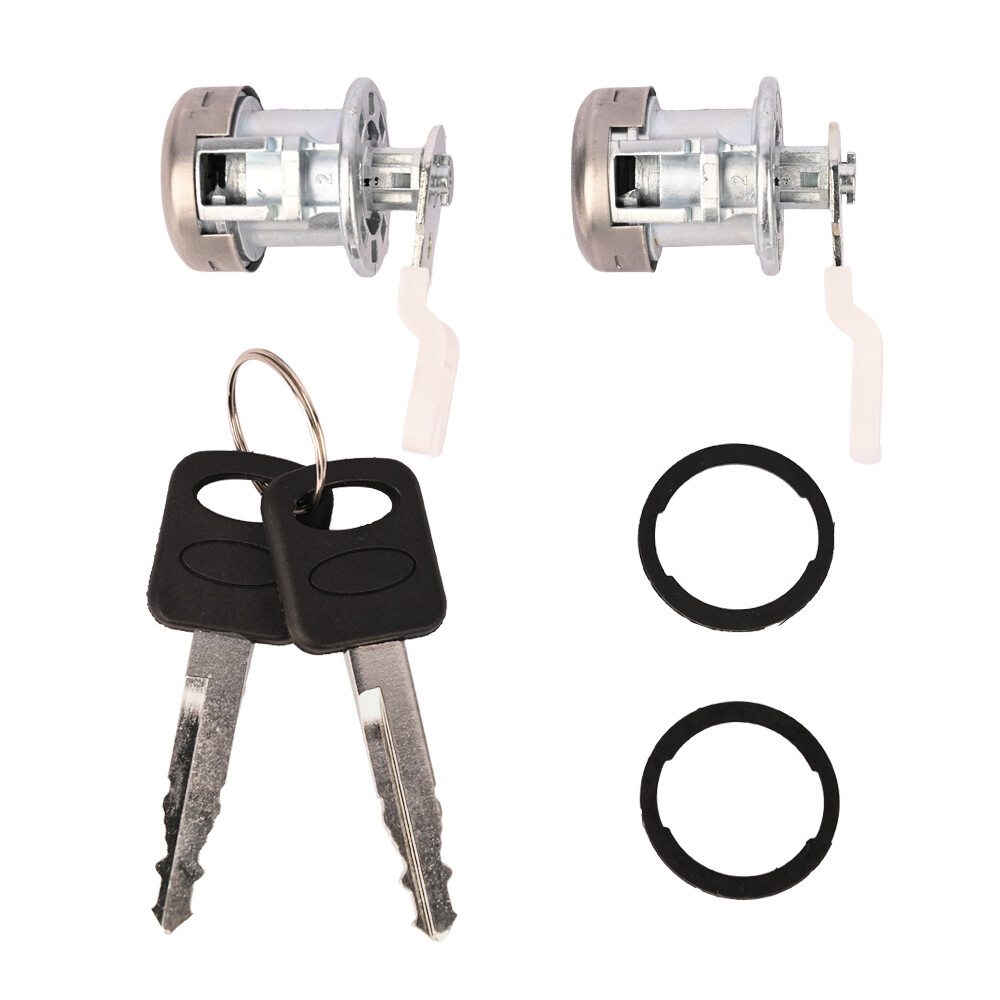 Door Lock Cylinder & Keys Fits For Ford F350 F150 F250 Super Duty 7C3Z1521990A