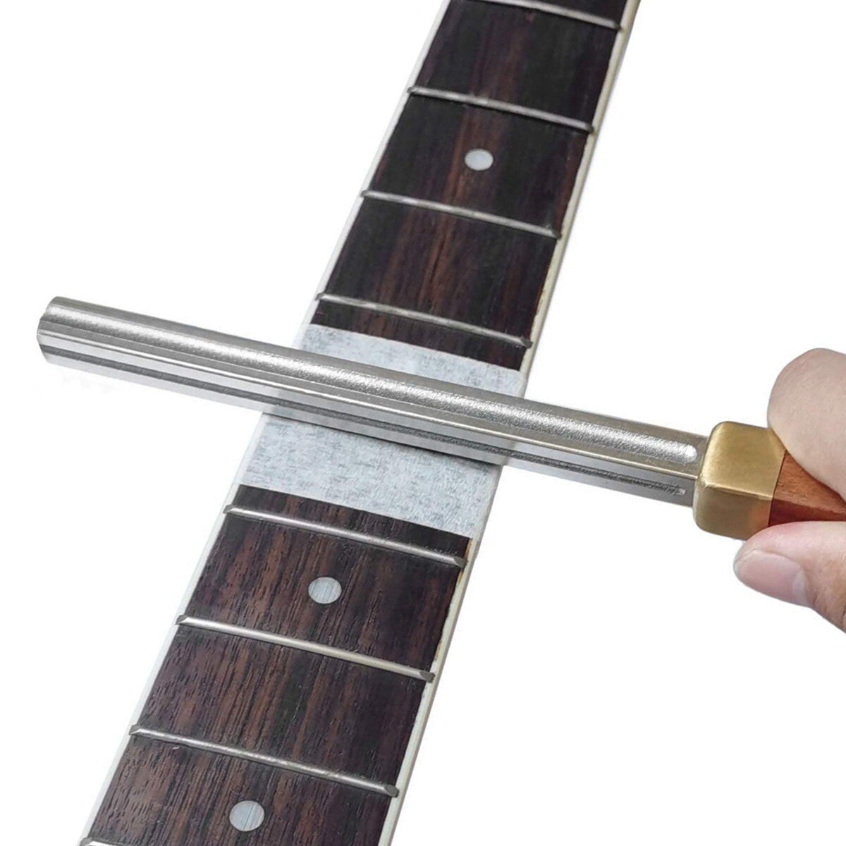 4-Slot Guitar Fret Crowning File Fretboard Diamond Coating Repair Dress Tool t