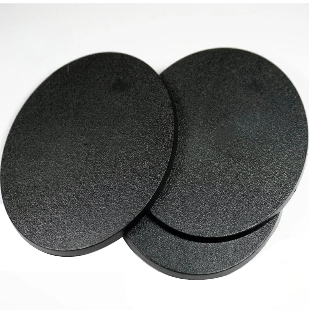 Lot Of (3)  120x92mm Oval Bases, 120mm x 92mm, For Warhammer 40k & AoS, 92x120mm
