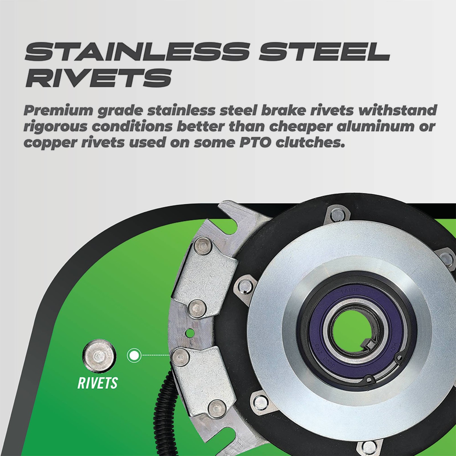 PTO Clutch For Grasshopper 388762 - HIGH TORQUE & Upgraded Bearings- 1.000" I.D.