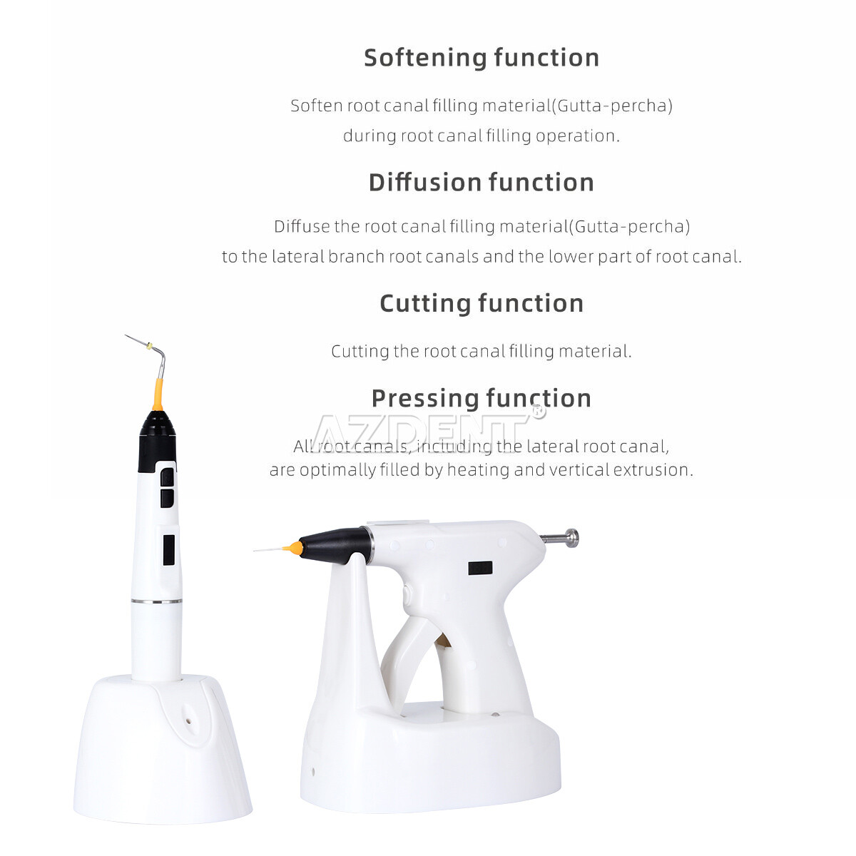Dental Wireless Endo Obturation System Gutta Percha Heated Pen Gun Needles Tips
