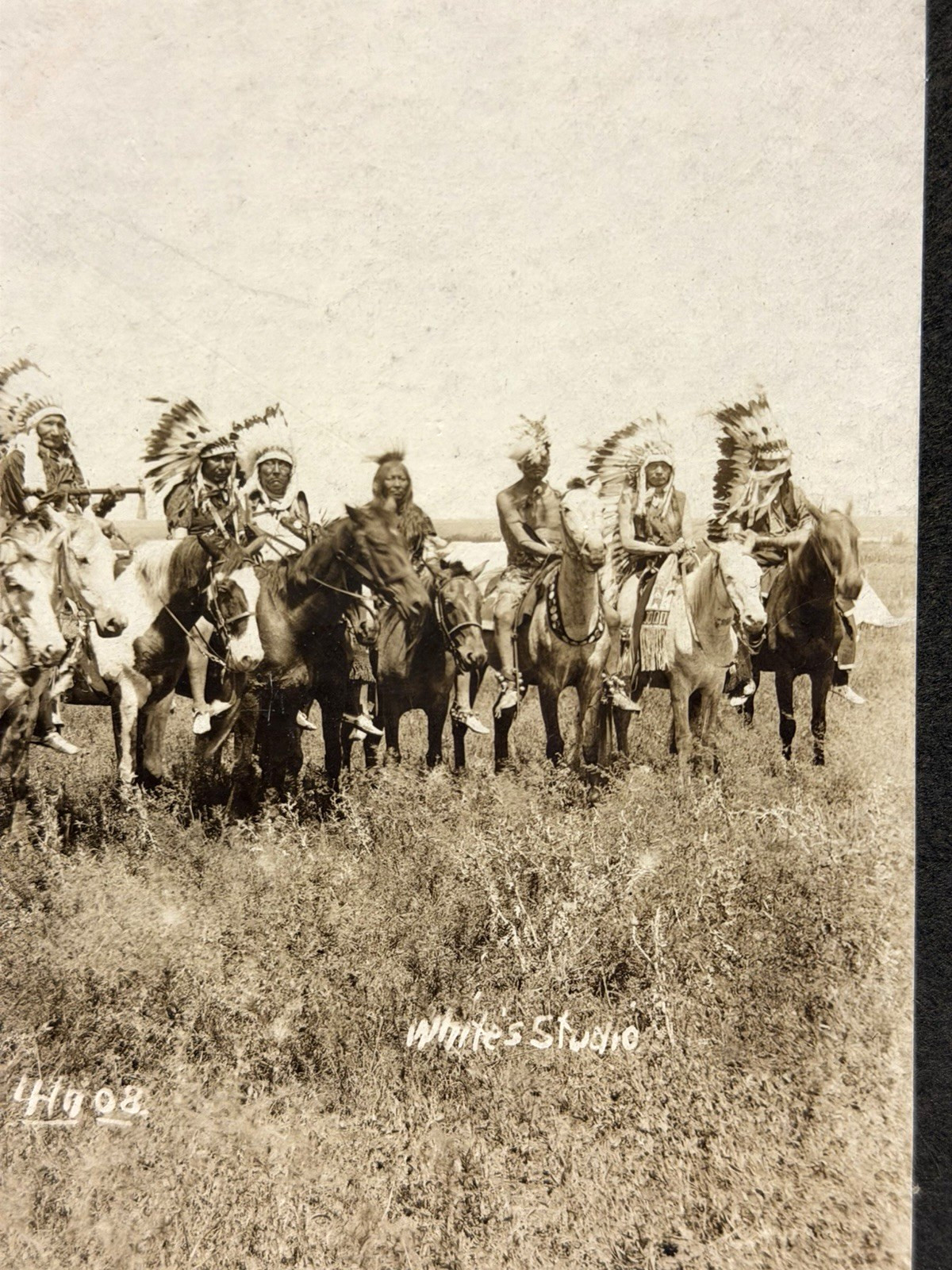 Native American Photograph Titled: "Indian Chiefs, El Reno, Okla., July 1908"
