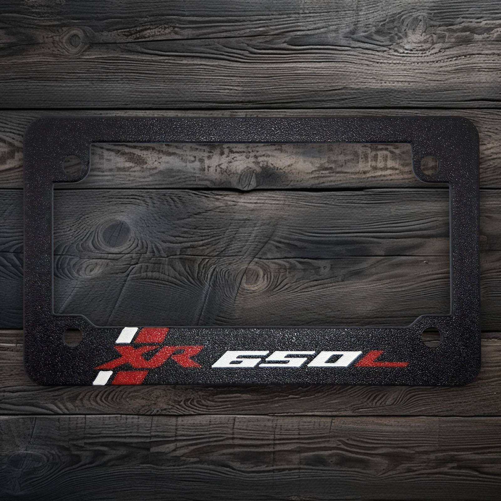 For Honda XR 650L Textured Motorcycle License Plate Frame (ALL YEARS)