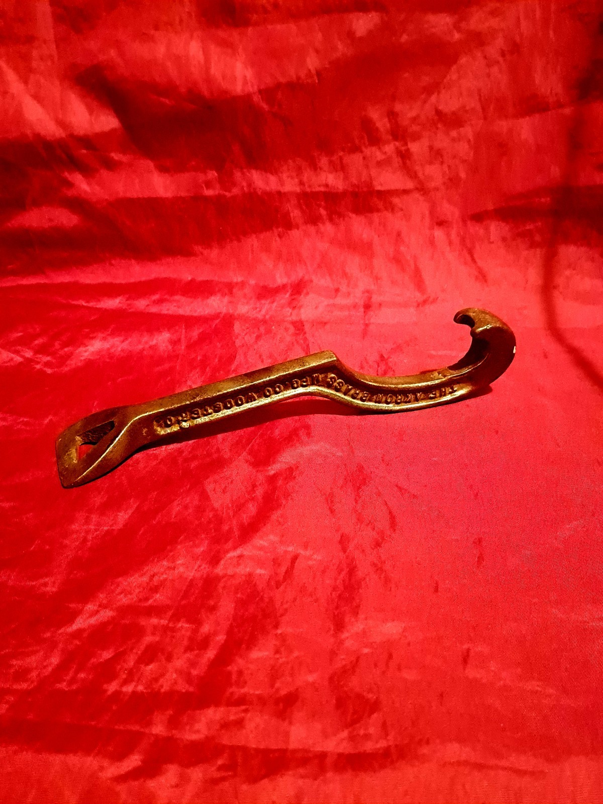 Antique Akron Brass Co Hydrant Wrench No. 10 Wooster Ohio Pat. -Feb 24 1925 Rare