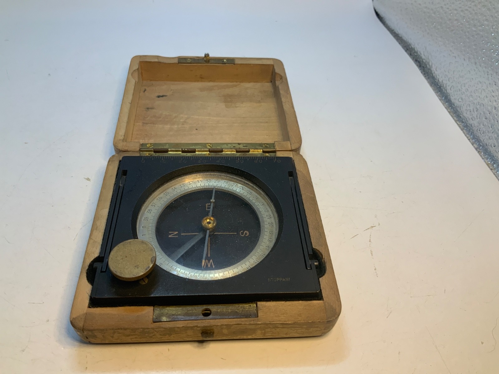 Stoppani Engineering Transit Compass  c. late 19th Century Antique