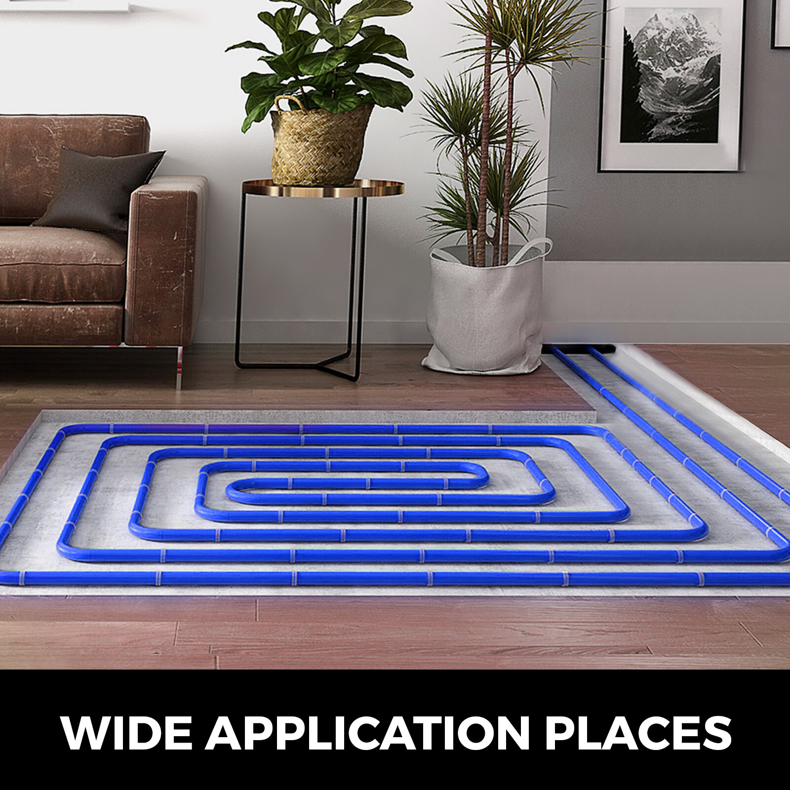 VEVOR 3/4" - 500' coil-BLUE Certified PEX Tubing Htg/Plbg/Potable Water