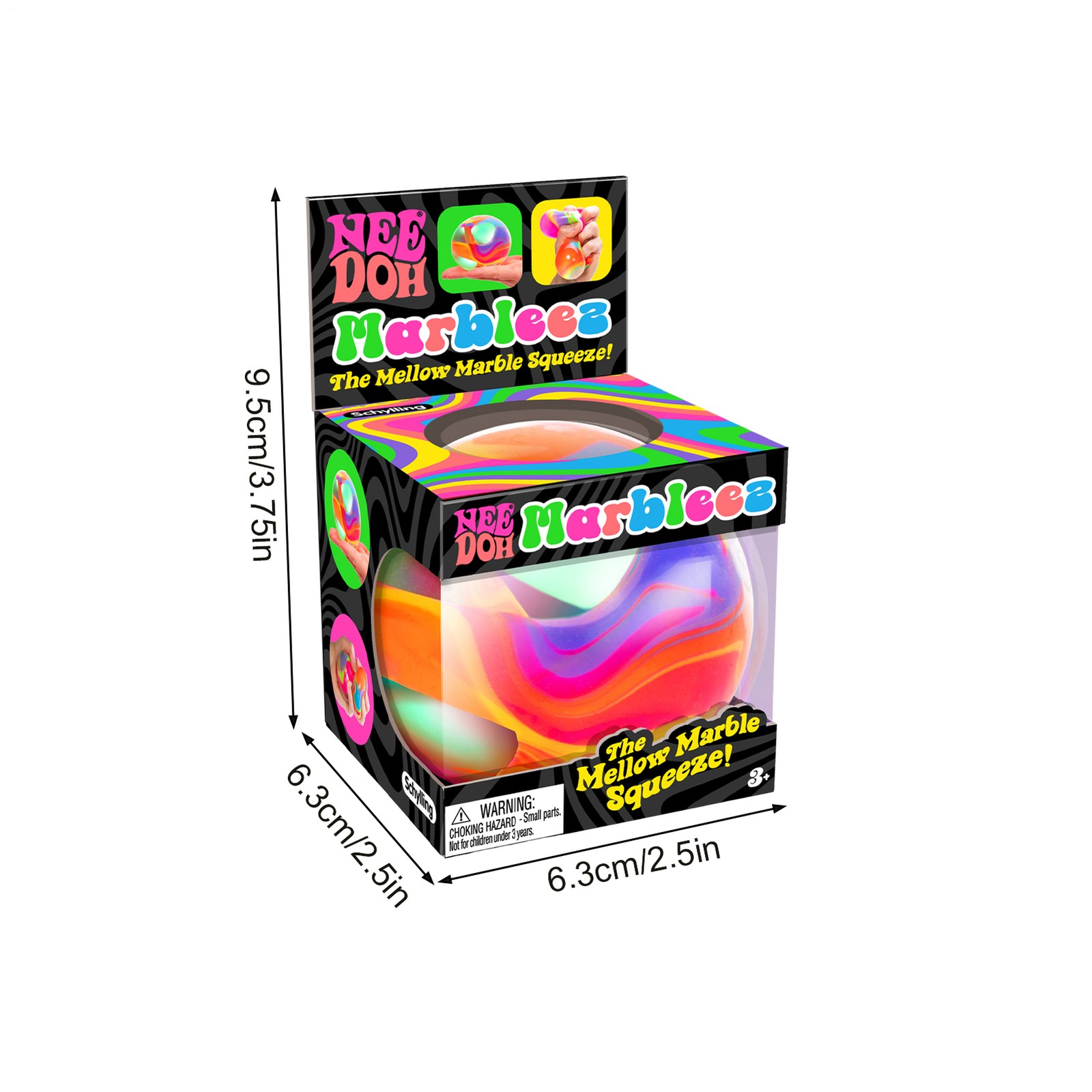 NeeDoh Super Marbles Marbleez Stress Ball [1 RANDOM Color!]