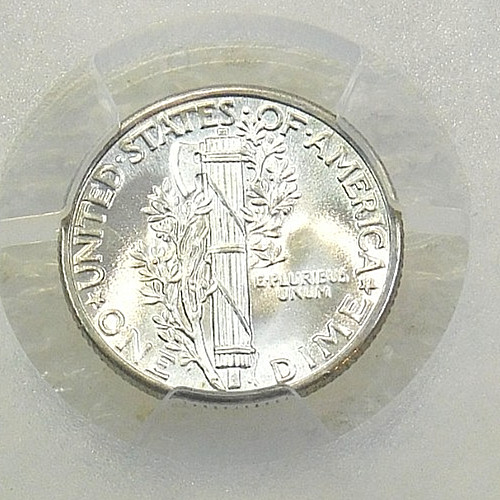 1937 Mercury Dime PCGS MS65FB Full Bands Frosty White PQ Just Graded #J268Z