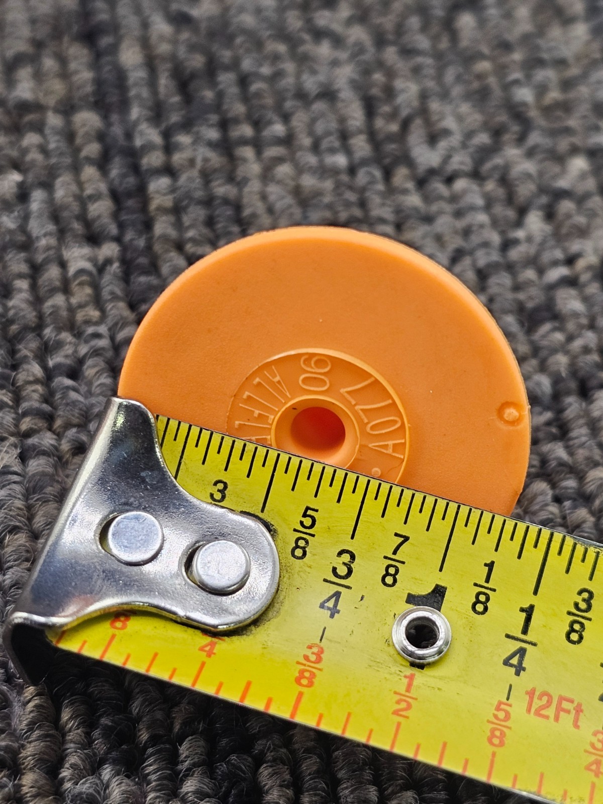 (QTY 75) ALLFLEX 301967: TAG - GLOBAL BUTTON ORANGE