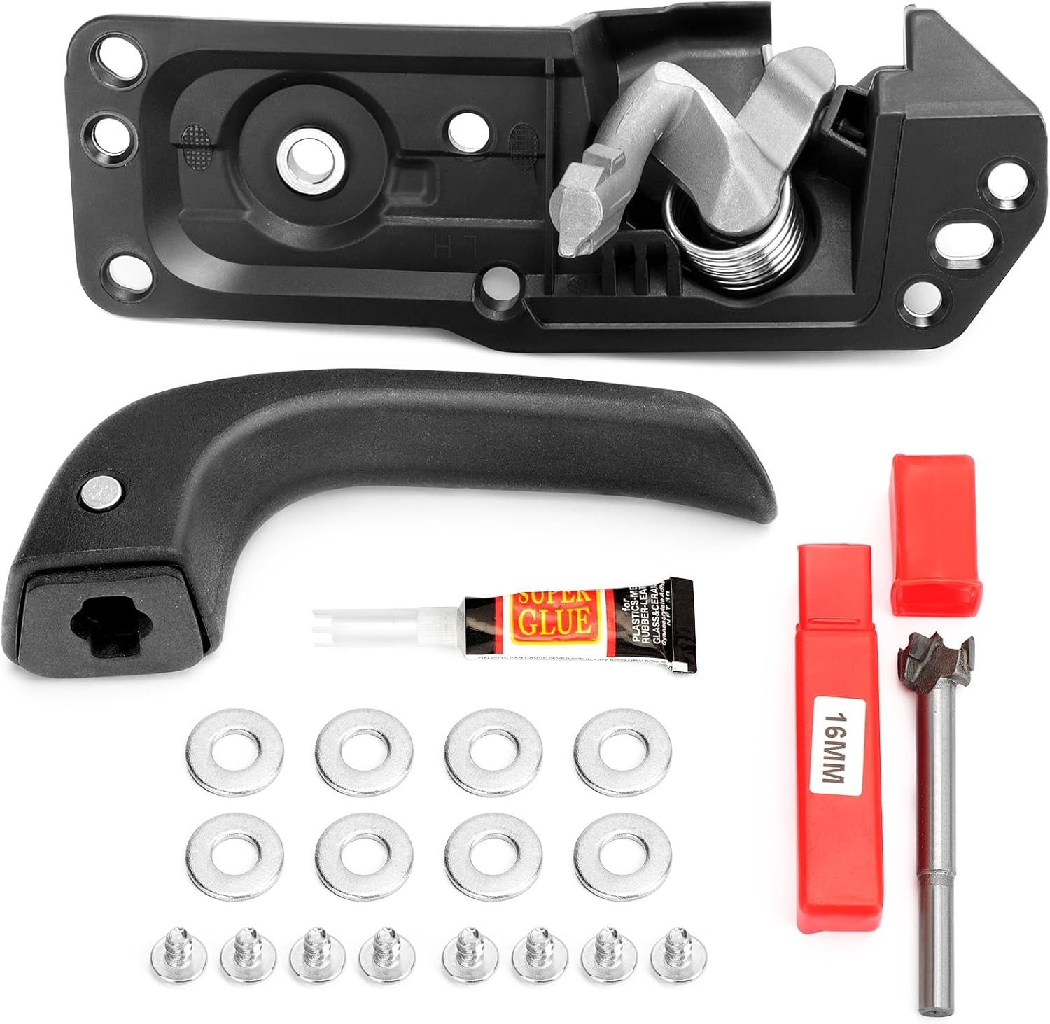 LH Driver Side Interior Door Handle Kit for 07-13 Chevy Silverado GMC Sierra US